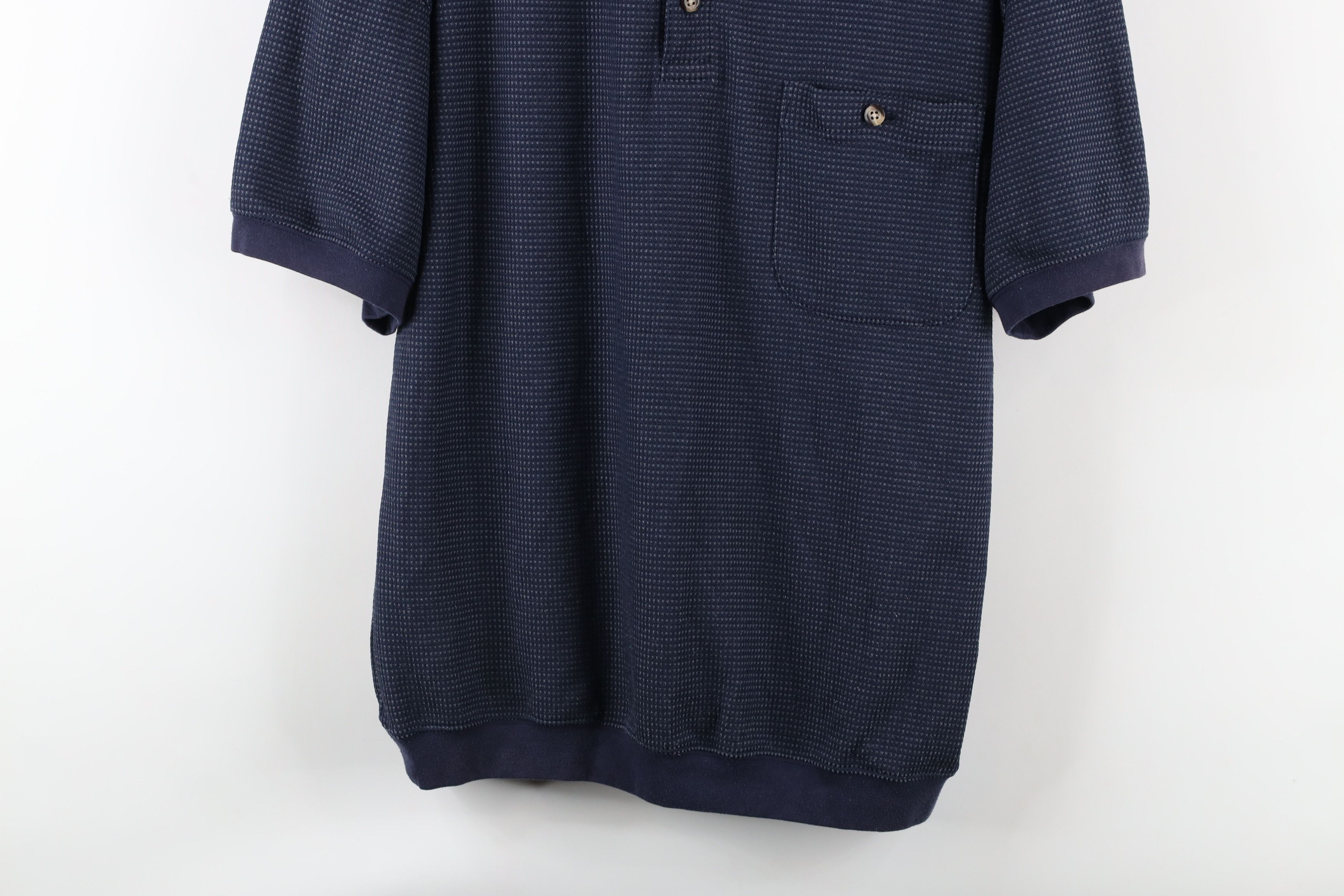 Vintage Vintage 90s Streetwear Collared Pullover Polo Shirt Blue Size US L / EU 52-54 / 3 - 3 Thumbnail