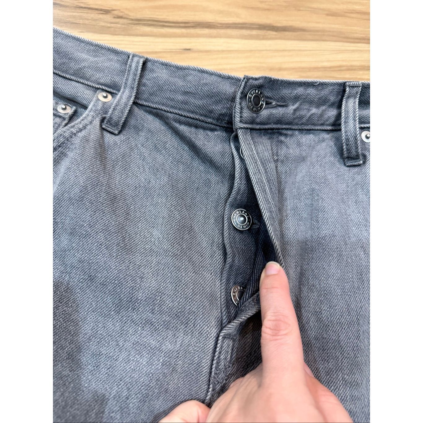 Everlane Everlane cropped grey the 90’s cheeky jeans size 31 Size 31" - 6 Thumbnail