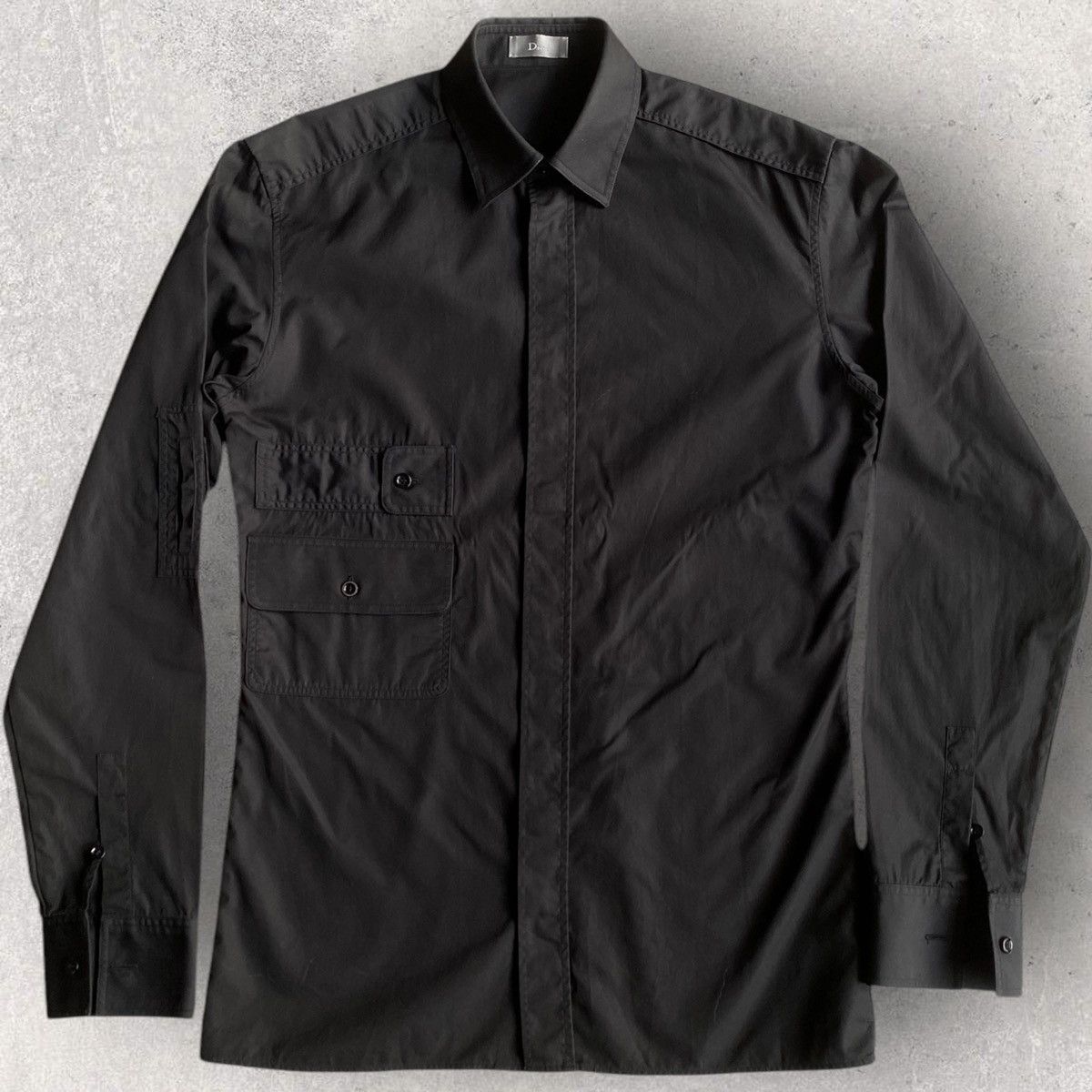 Dior × Hedi Slimane SS07 Cargo Pockets Shirt Size US S / EU 44-46 / 1 - 2 Thumbnail