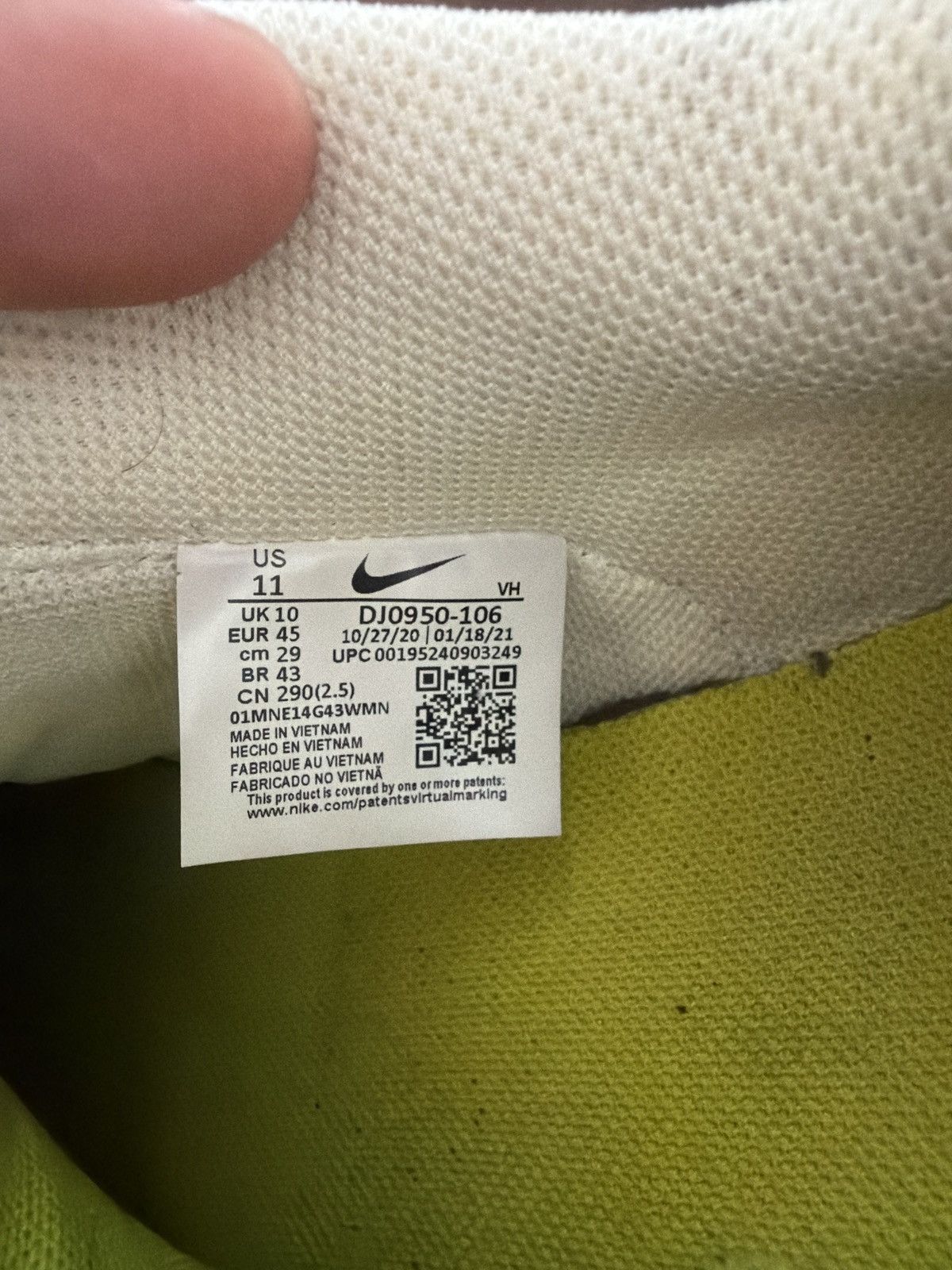 Nike × Off-White Off white Nike Dunk 14/50 Size US 11 / EU 44 - 9 Thumbnail