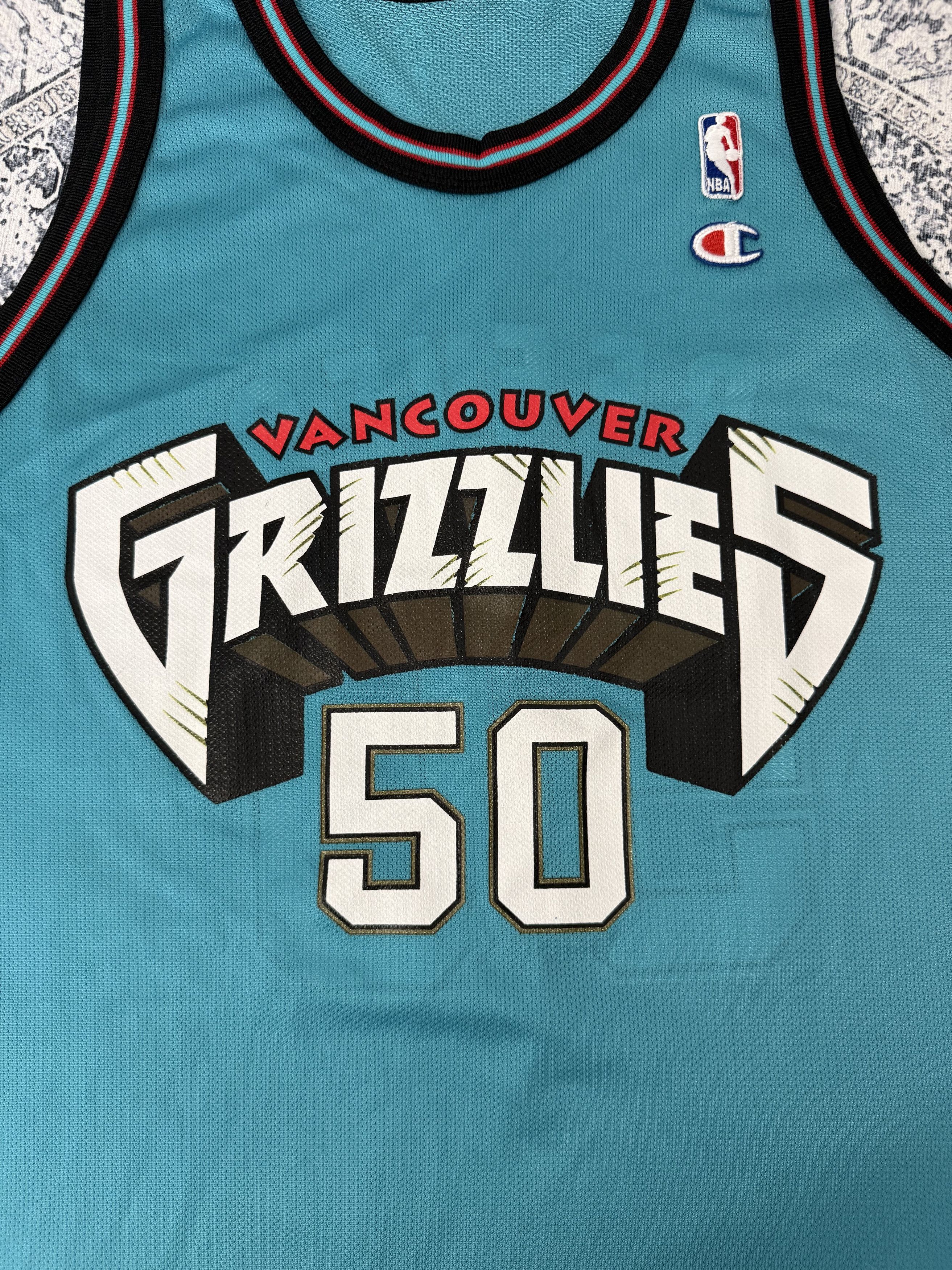 Champion VTG 90'S RARE VANCOUVER GRIZZLIES BRYANT REEVES #50 JERSEY Size US L / EU 52-54 / 3 - 5 Thumbnail