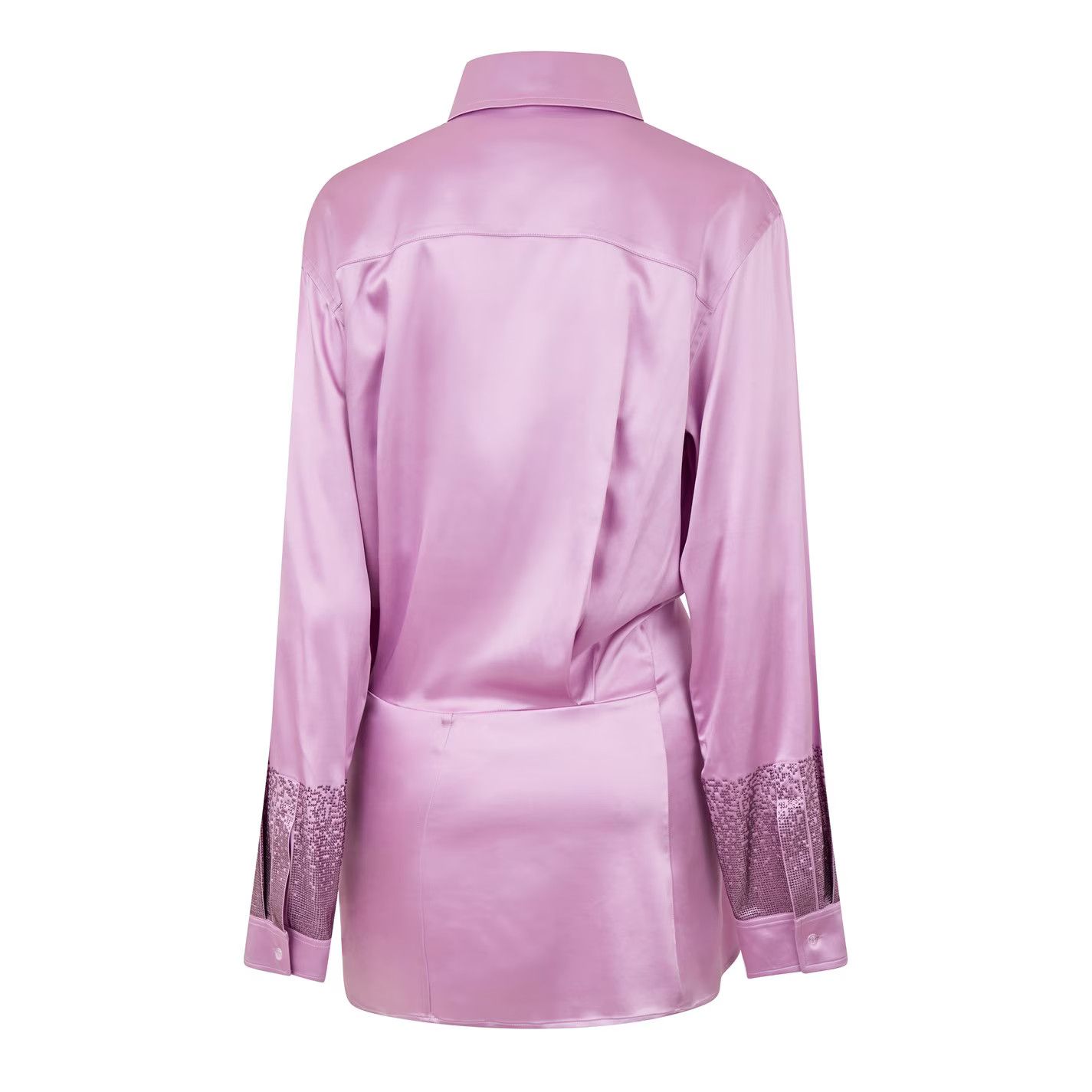 Off-White o1g2r1mq0125 Duchesse Shirt in Lilac Size S / US 4 / IT 40 - 2 Thumbnail