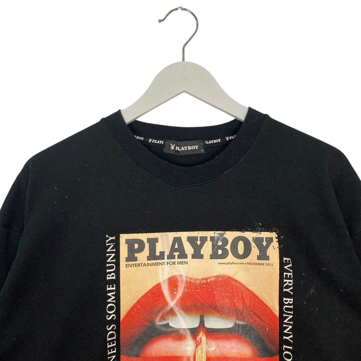 Vintage Vintage Playboy Big Logo Crewneck Sweatshirt Black Size M Size US M / EU 48-50 / 2 - 4 Thumbnail