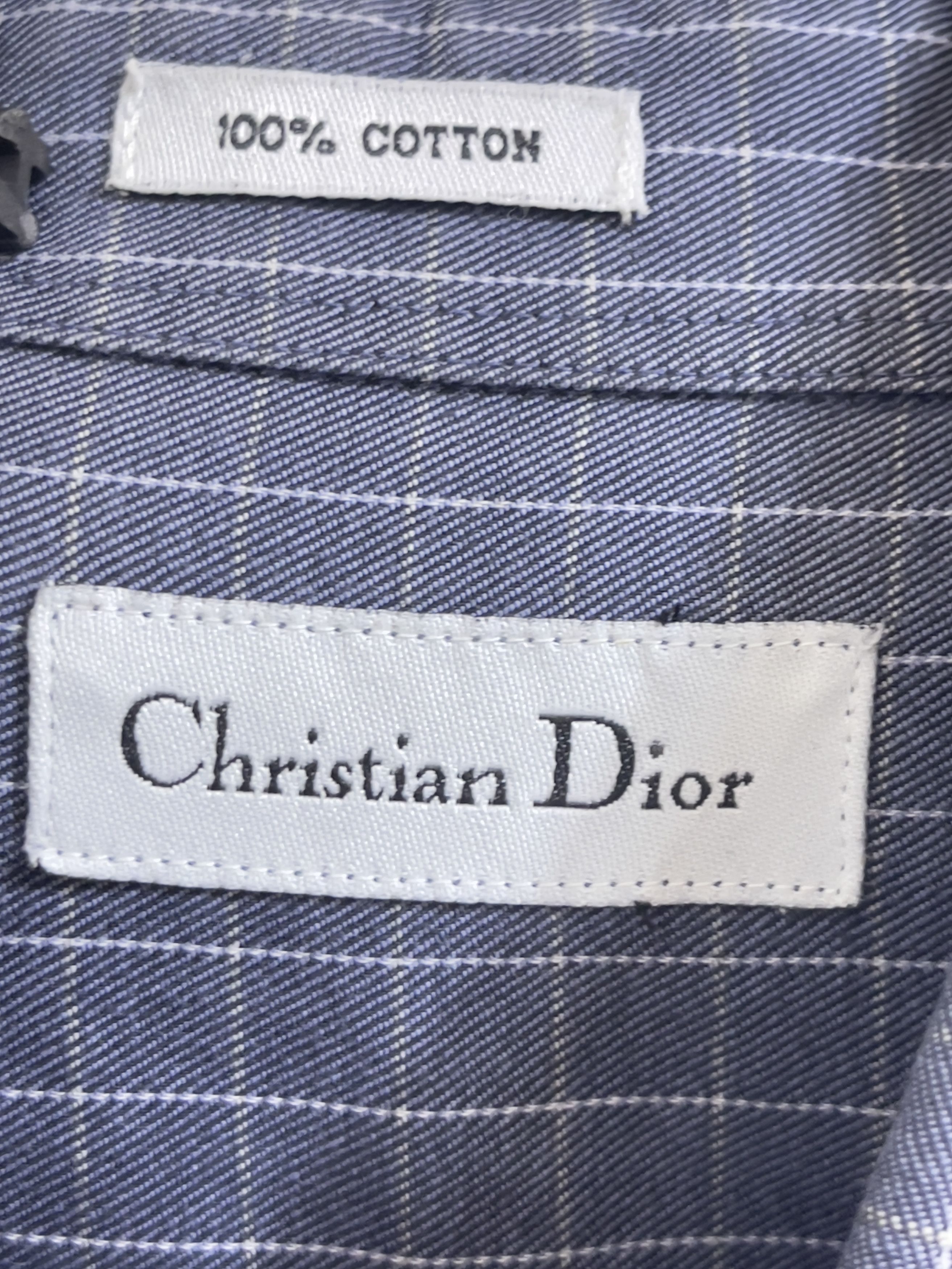 Christian Dior Monsieur 🔥 Christian dior plaid shirt cotton size M navy Size US M / EU 48-50 / 2 - 4 Thumbnail