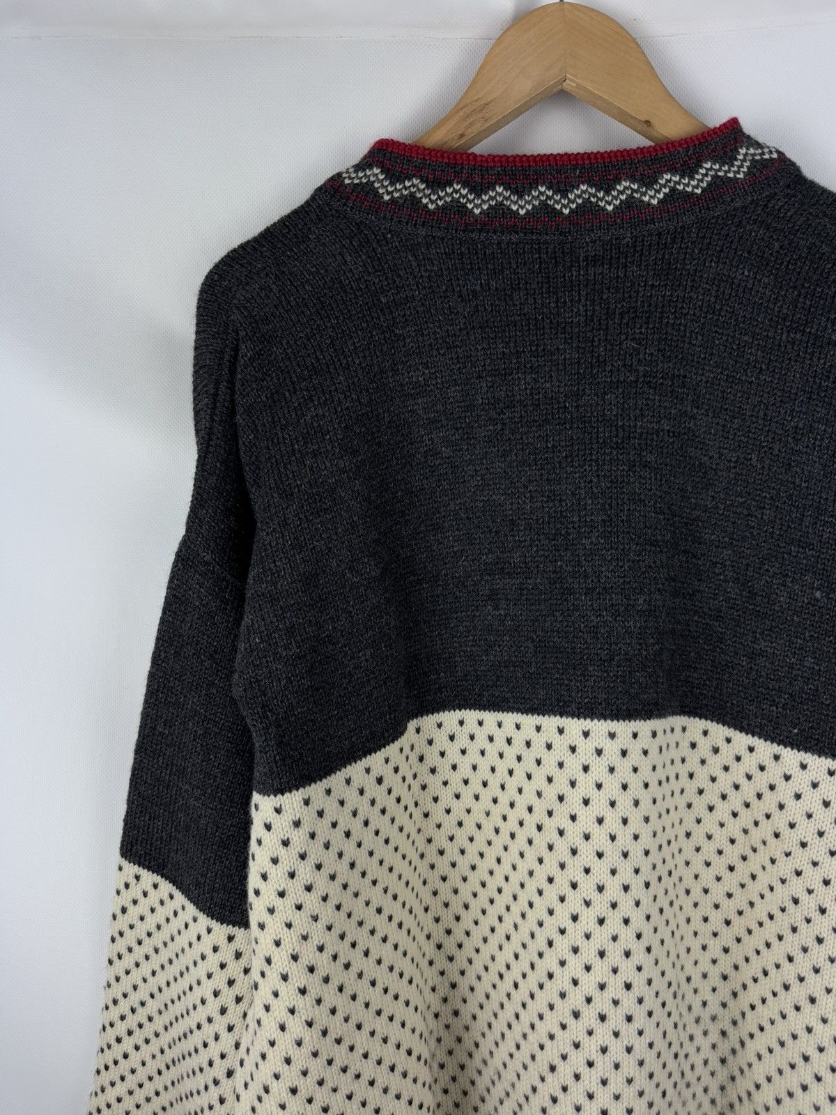 Norwool Norwool Men’s Vintage Knitted Wool Nordic Sweater Pullover Size US L / EU 52-54 / 3 - 16 Thumbnail