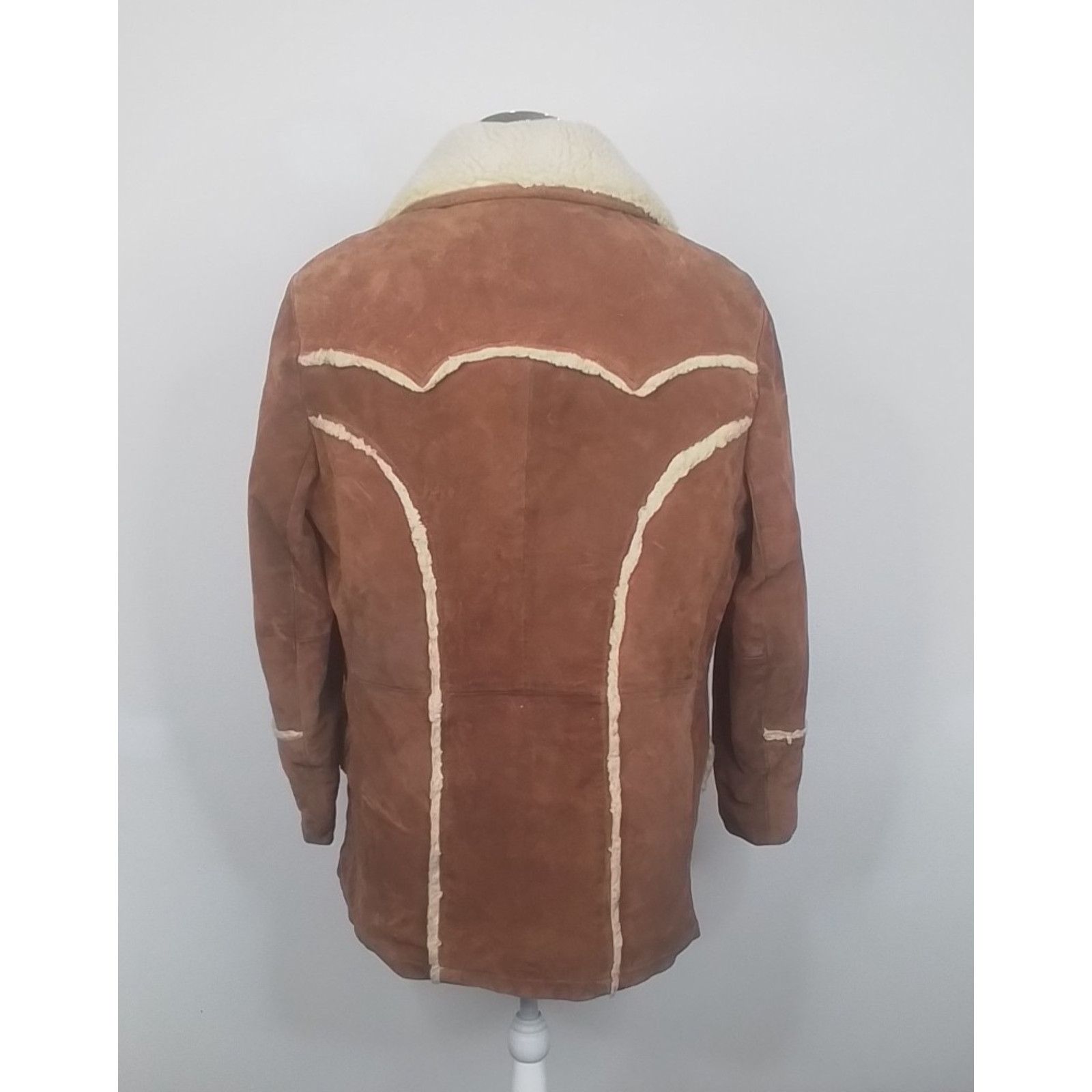 Scully Leather Vintage J. Sully Sherpa Lined Suede Leather Jacket Men's 42 Size US L / EU 52-54 / 3 - 3 Thumbnail