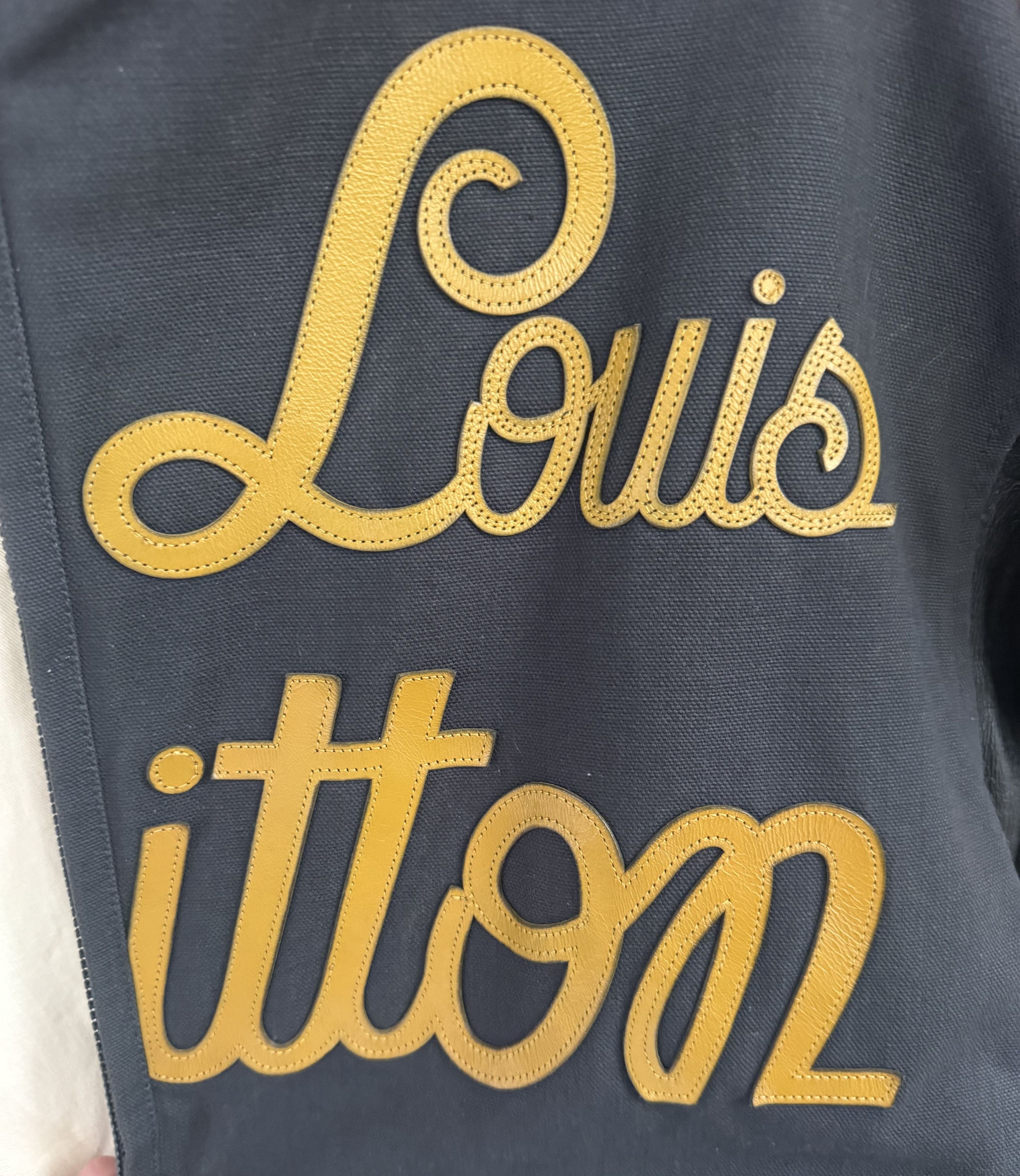 Louis Vuitton Louis Vuitton Mix Canvas Leather Bomber - Marigold/Black Size US L / EU 52-54 / 3 - 5 Thumbnail