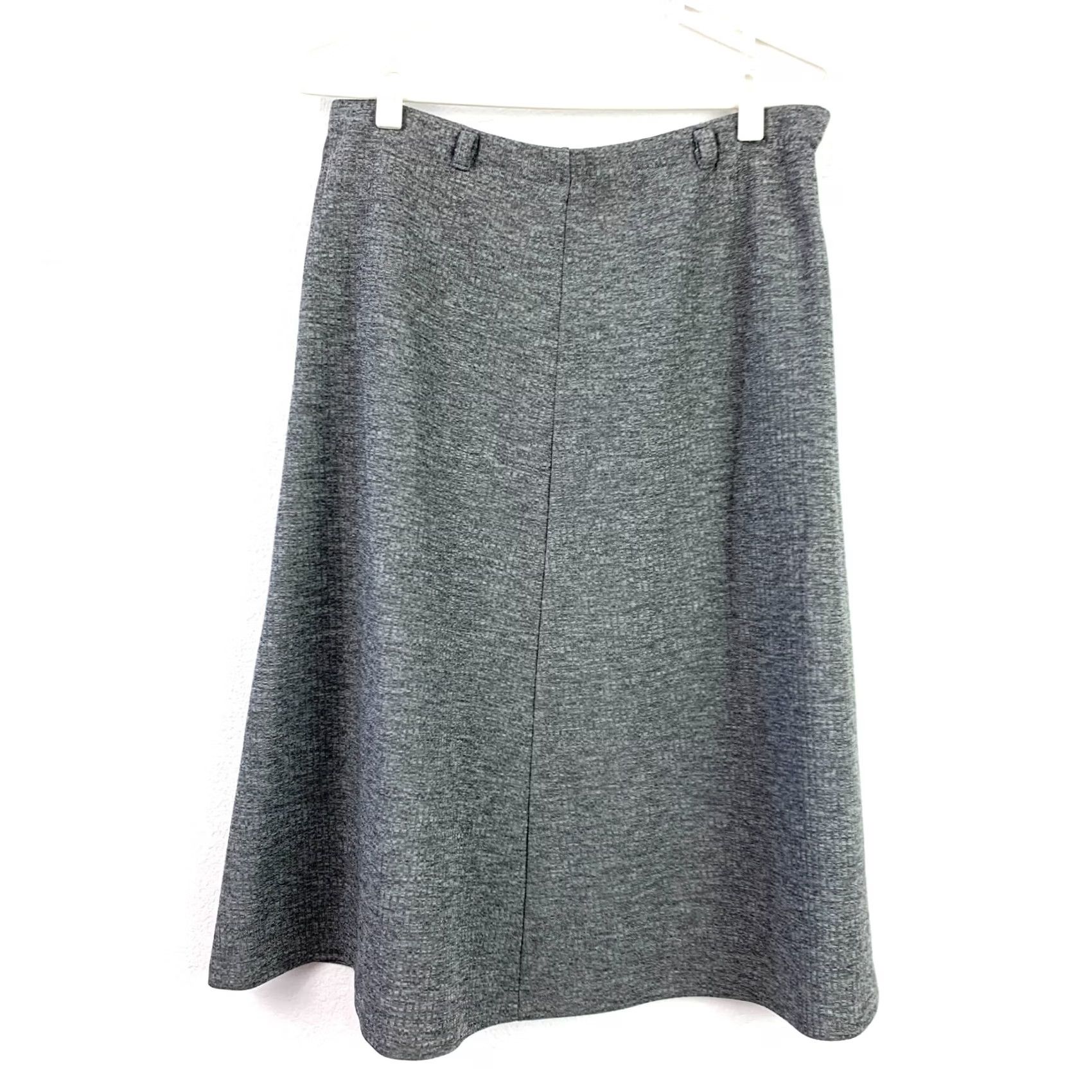 Vintage Vintage Gray Polyester Blazer Skirt Set 15/16 Unbranded Women Outfit/Set 100% Polyester Blazer Skirt Belt Long Sleeve V-Neck Size 36" / US 14 / IT 50 - 7 Thumbnail