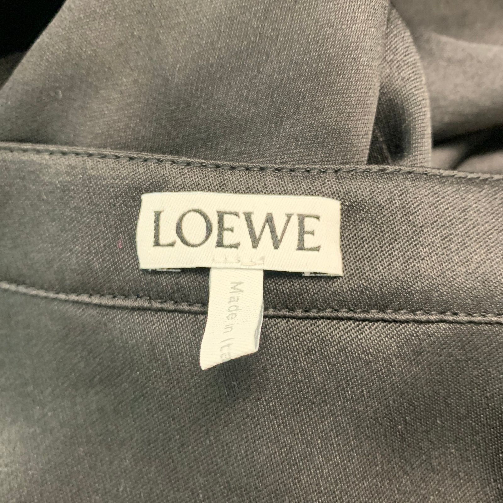Loewe LOEWE Size 0 Black Gold Silk Chain Shirt Dress Size XS / US 0-2 / IT 36-38 - 5 Thumbnail
