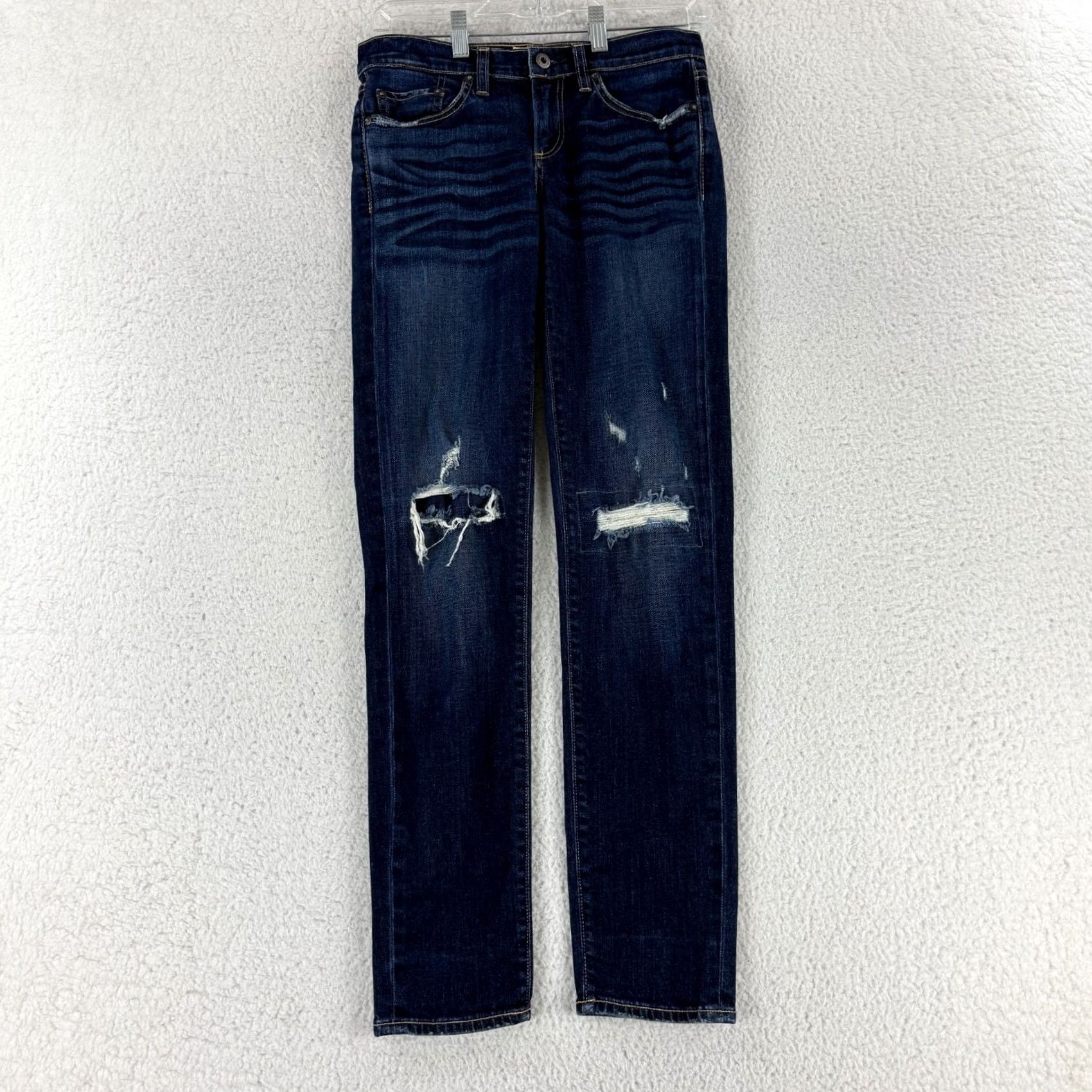 Simon Miller Simon Miller Jeans Womens Slim Straight Mid-Rise Distressed Blue Denim Jeans 26 Blue Denim Slim Straight Womens Jeans Size 26" / US 2 / IT 38 - 2 Thumbnail