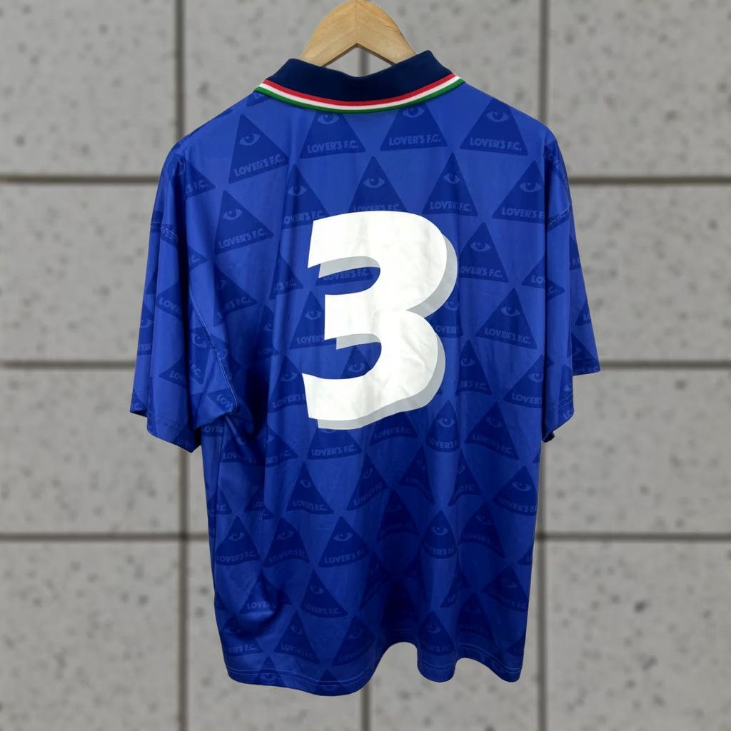 H&M H&M x Lovers FC Football Shirt Jersey #3 Size M Blue Short Sleeve Men T-Shirt Graphic Print Size US M / EU 48-50 / 2 - 1 Thumbnail