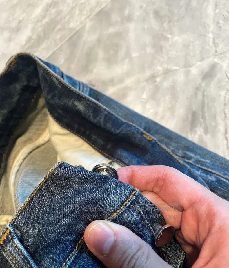 Amiri Amiri Classic Art Patchwork Blue Jeans Size 32 Size US 32 / EU 48 - 6 Thumbnail