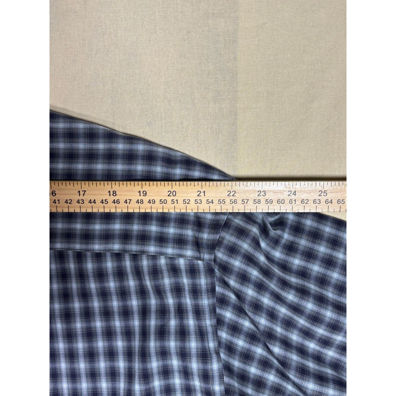 Banana Republic Banana Republic XL Blue Plaid Long Sleeve Button Down Cotton Size US XL / EU 56 / 4 - 5 Thumbnail