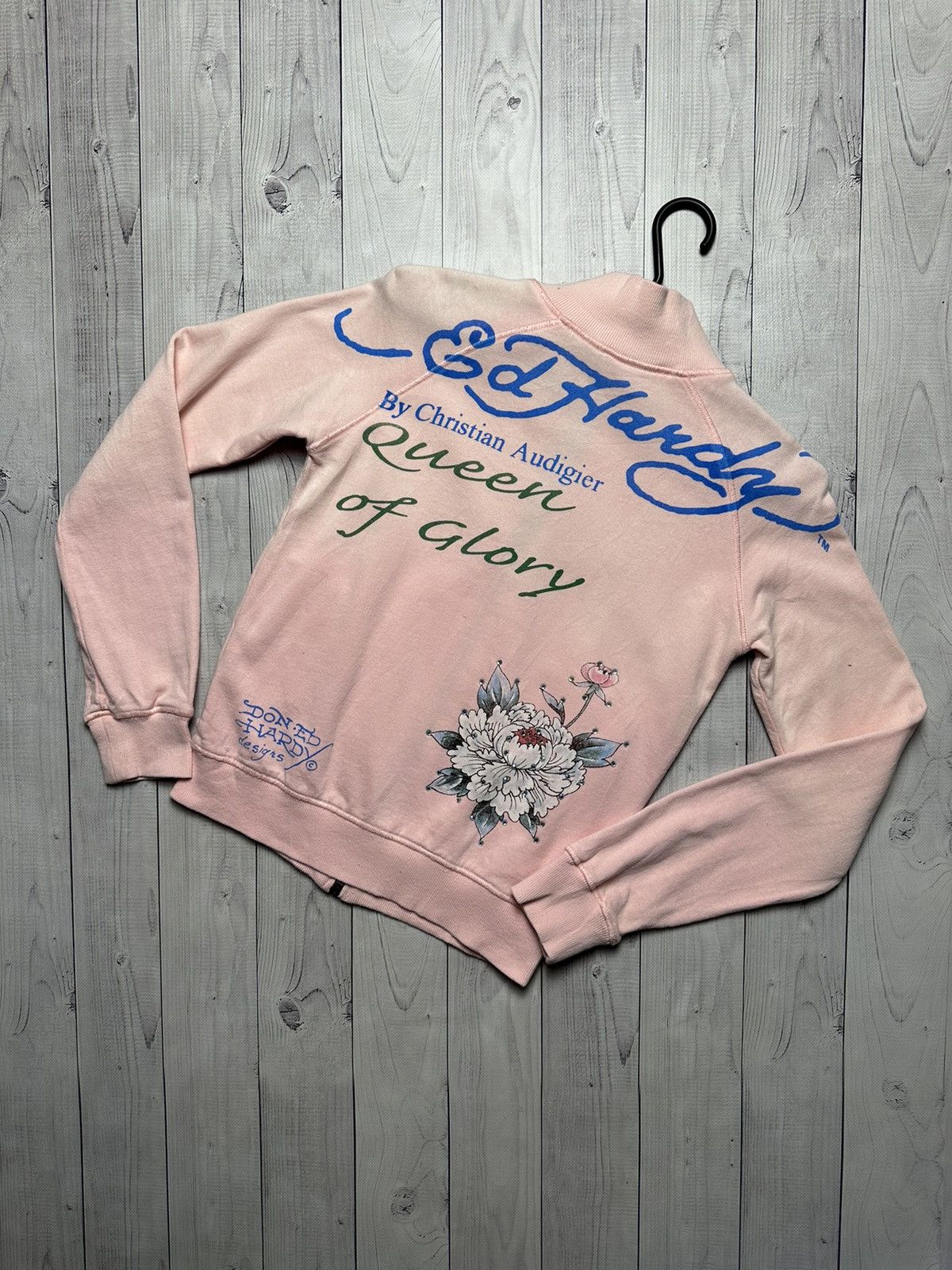 Ed Hardy × Vintage Vintage Ed Hardy zip hoodie jacket logo rare size Women’s Xs Size XS / US 0-2 / IT 36-38 - 1 Thumbnail