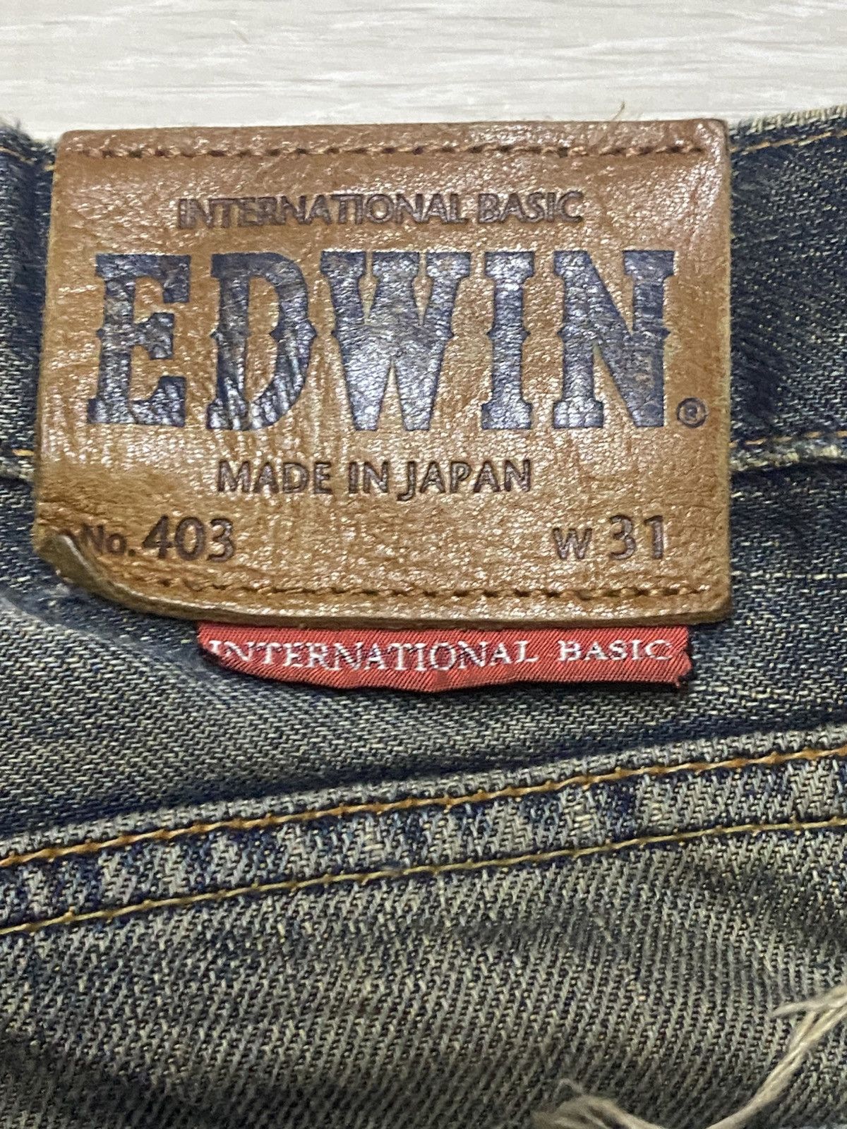 Junya Watanabe Edwin 403 International Basic Mud Wash Loose Jeans Size US 33 - 12 Thumbnail