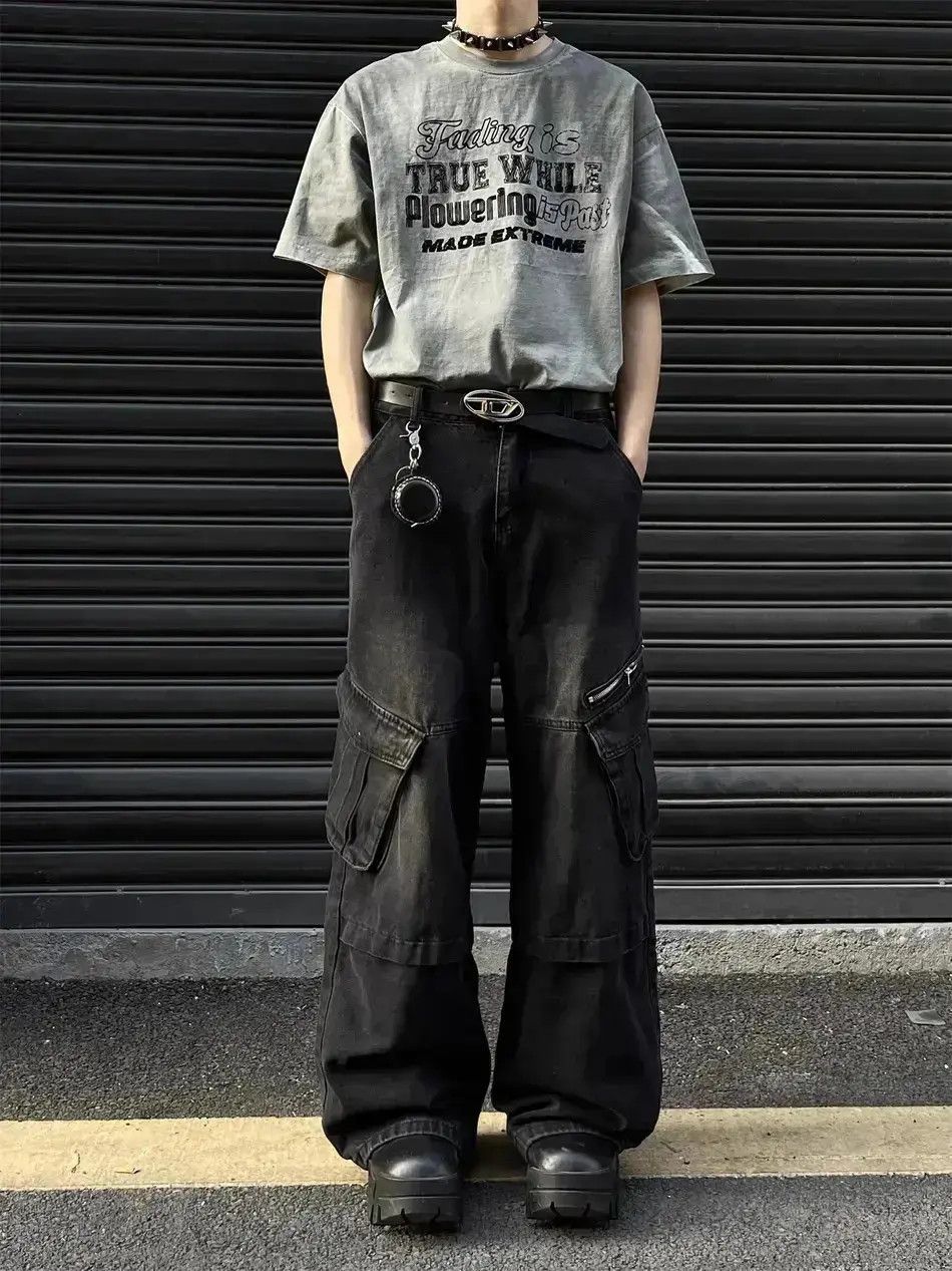 Japanese Brand Big pocket workwear hip-hop jeans Size US 32 / EU 48 - 1 Thumbnail