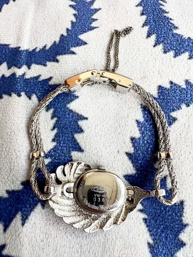 Vivienne Westwood Vivienne Westwood Diamond-studded Feather Watch Bracelet Size ONE SIZE - 3 Thumbnail