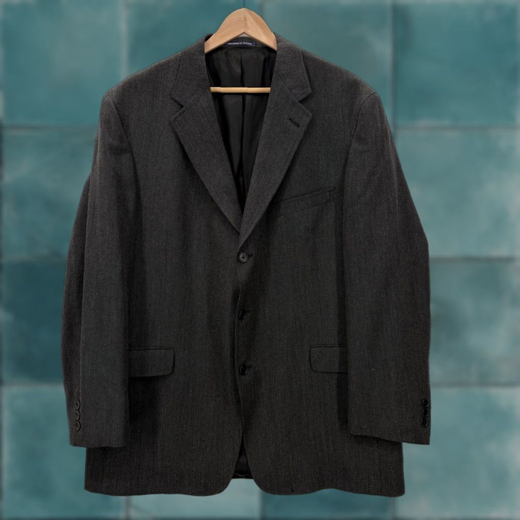 Cremieux Daniel Cremieux Blazer Mens 46R Gray Pure Wool Loro Piana Sport Coat Jacket Size 46R - 1 Thumbnail