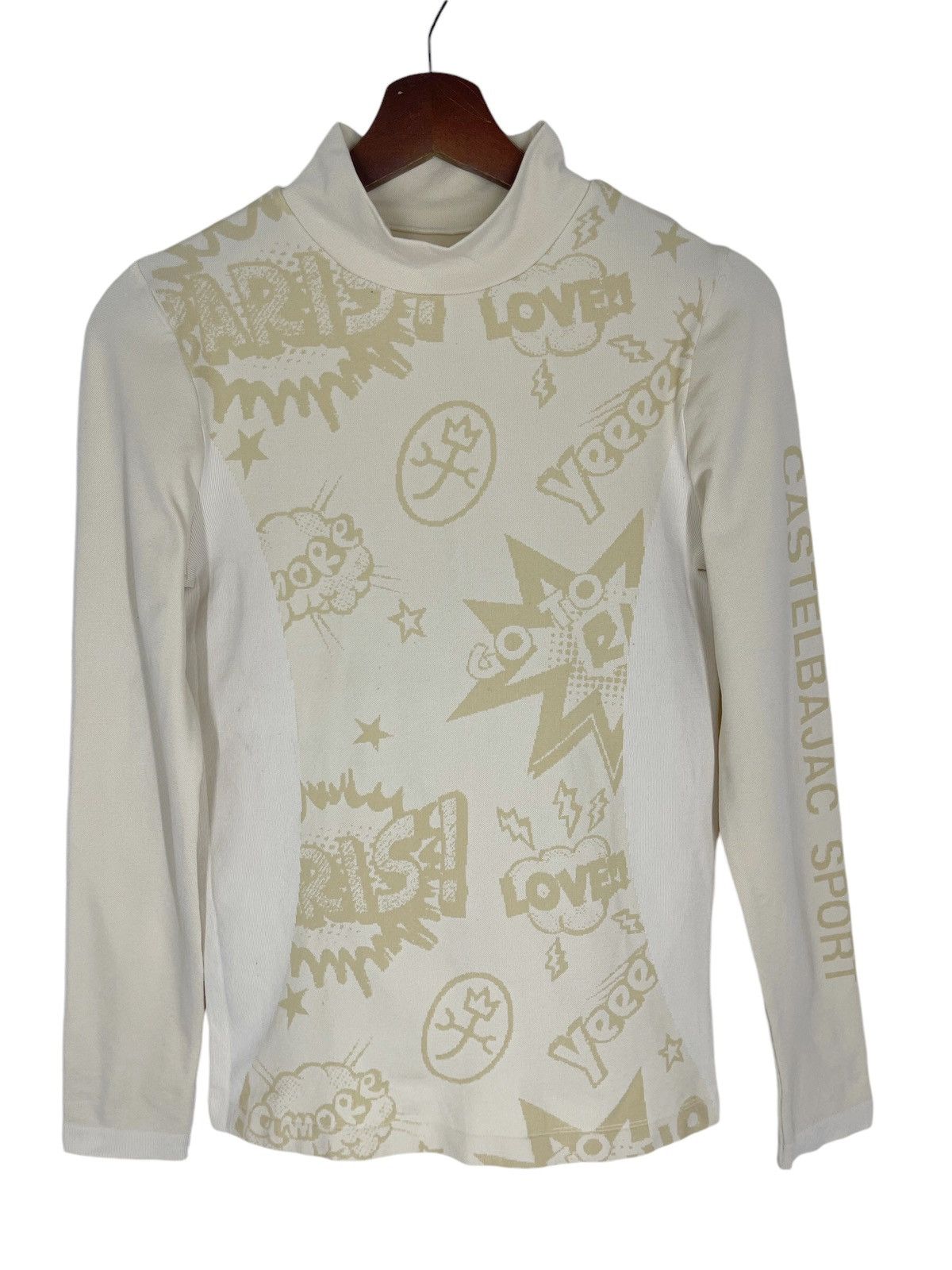 Jean Charles De Castelbajac × Vintage VINTAGE TURTLE NECK ALLOVER PRINT CASTELBAJAC Size US S / EU 44-46 / 1 - 2 Thumbnail
