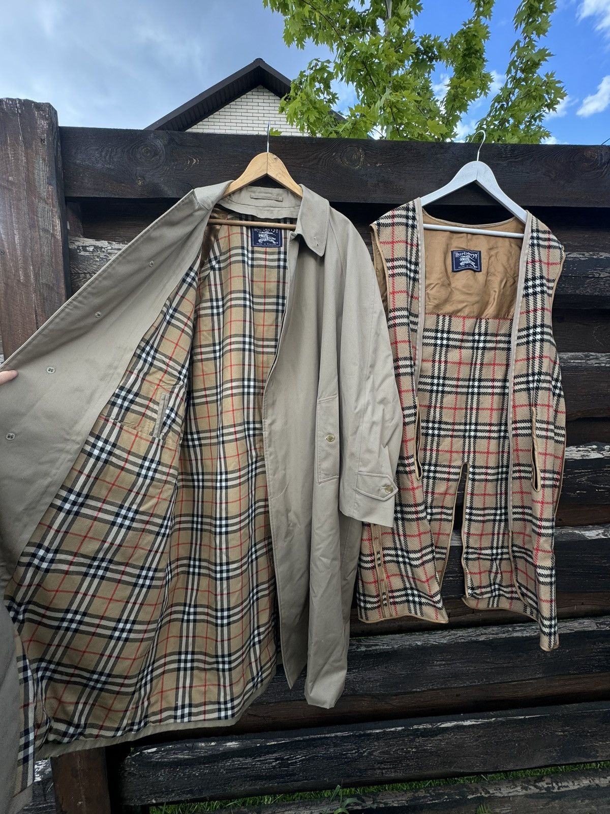 Burberry × Vintage Burberry beige long trench coat with lining vintage Size US L / EU 52-54 / 3 - 7 Thumbnail