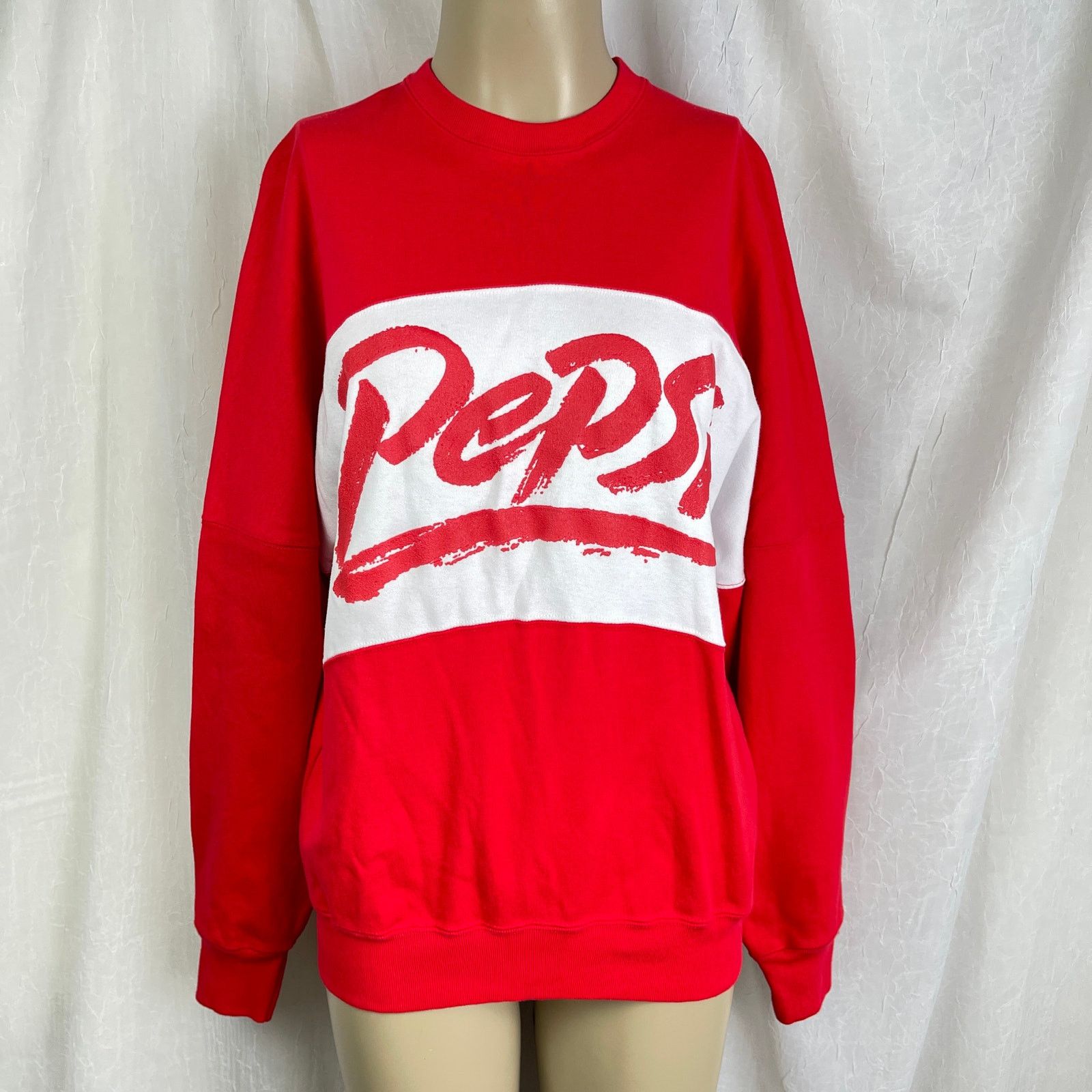 Pepsi VTG 1980’s Red White Pepsi Drop Shoulder Sweatshirt NWOT M Size US M / EU 48-50 / 2 - 1 Thumbnail