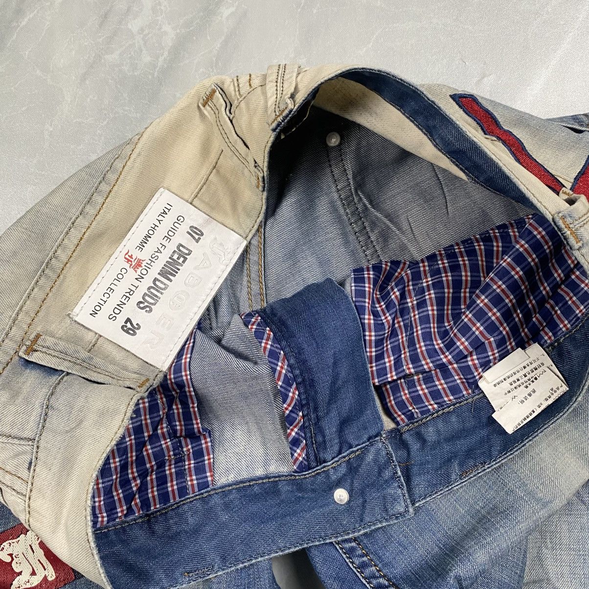 Other Fabder USA Flag Great Britain Washed Jeans Size US 34 / EU 50 - 9 Thumbnail