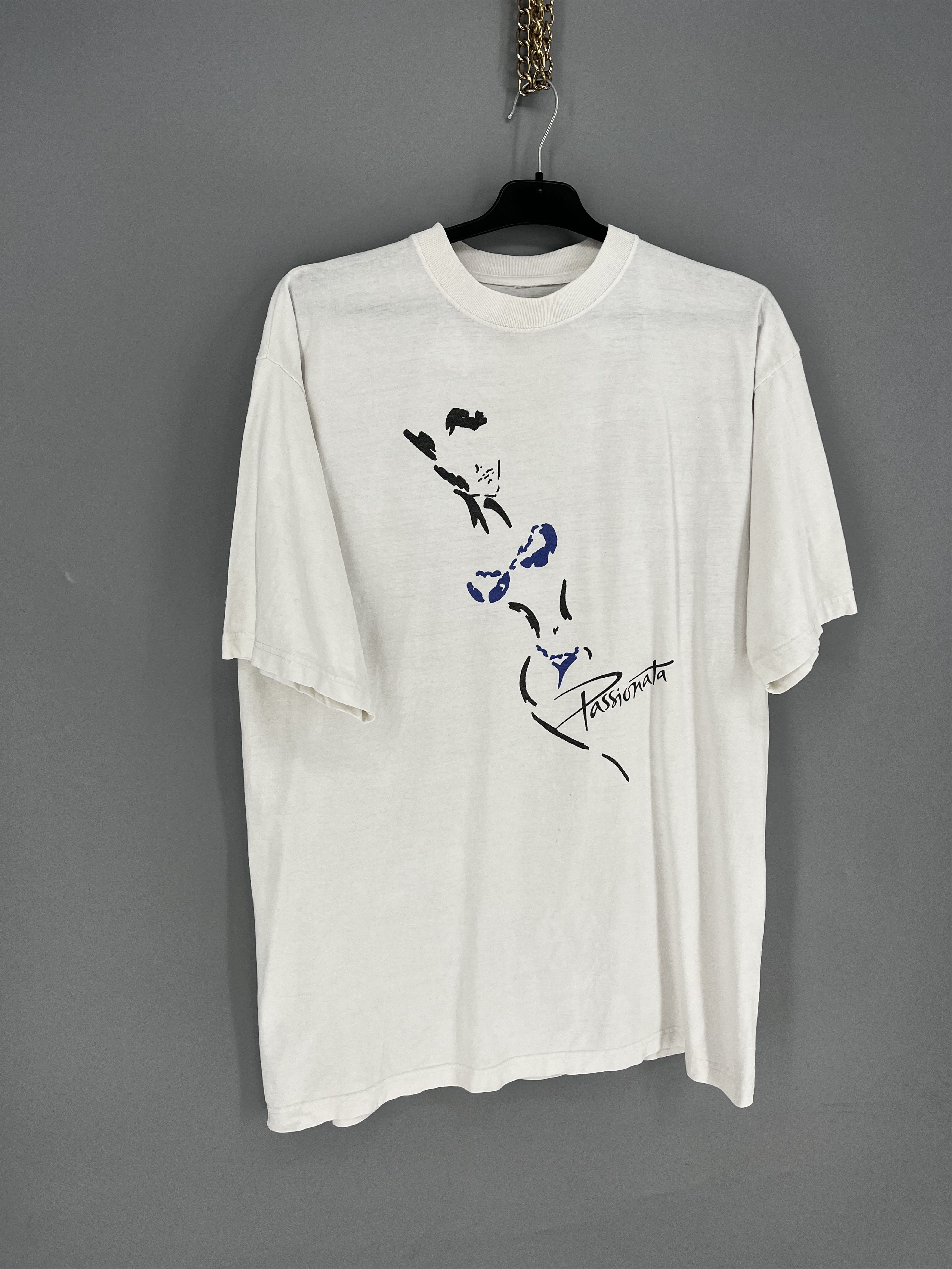 Band Tees Vintage Passionata Graphic Tee White Double Stitch T-Shirt Size US XL / EU 56 / 4 - 2 Thumbnail