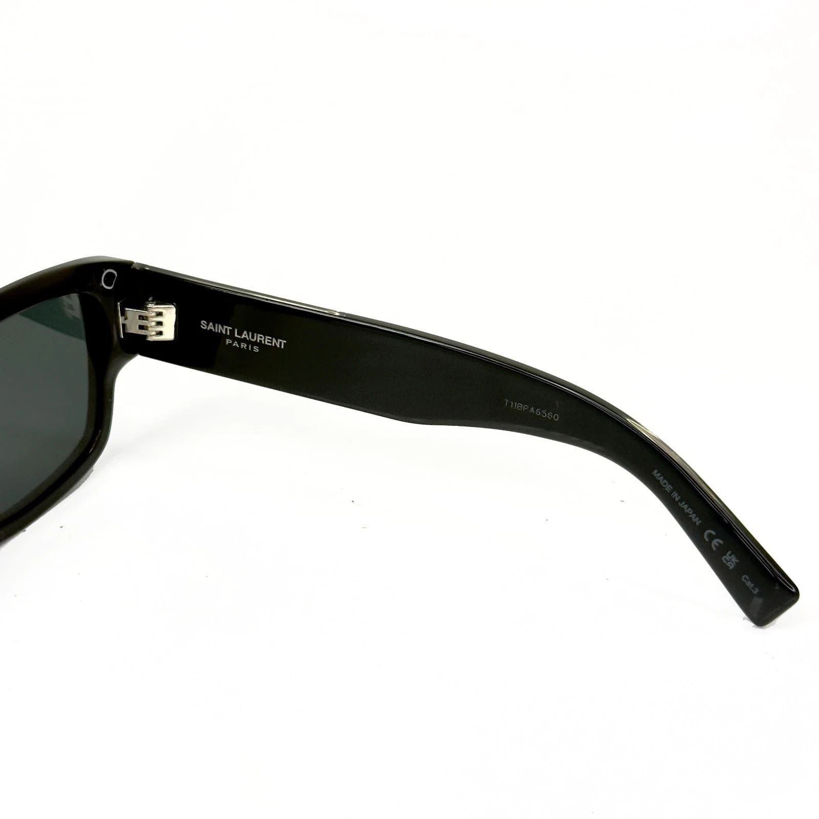 Yves Saint Laurent SAINT LAURENT SL659 Naked SL 659 001 Black Sunglasses Size ONE SIZE - 3 Thumbnail