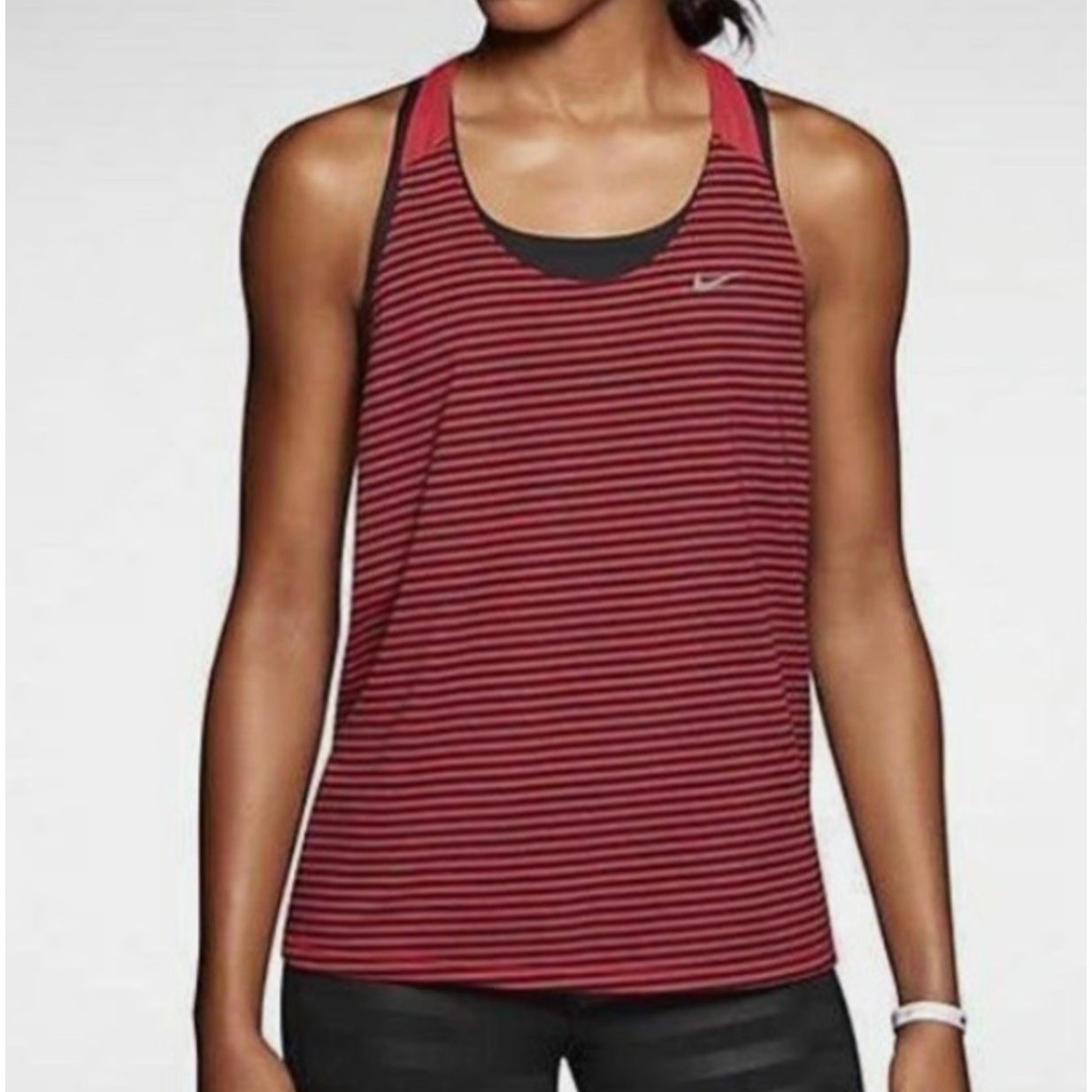 Nike Nike Elastika Red Tank Top, Medium, for Running & Gym Size M / US 6-8 / IT 42-44 - 1 Thumbnail