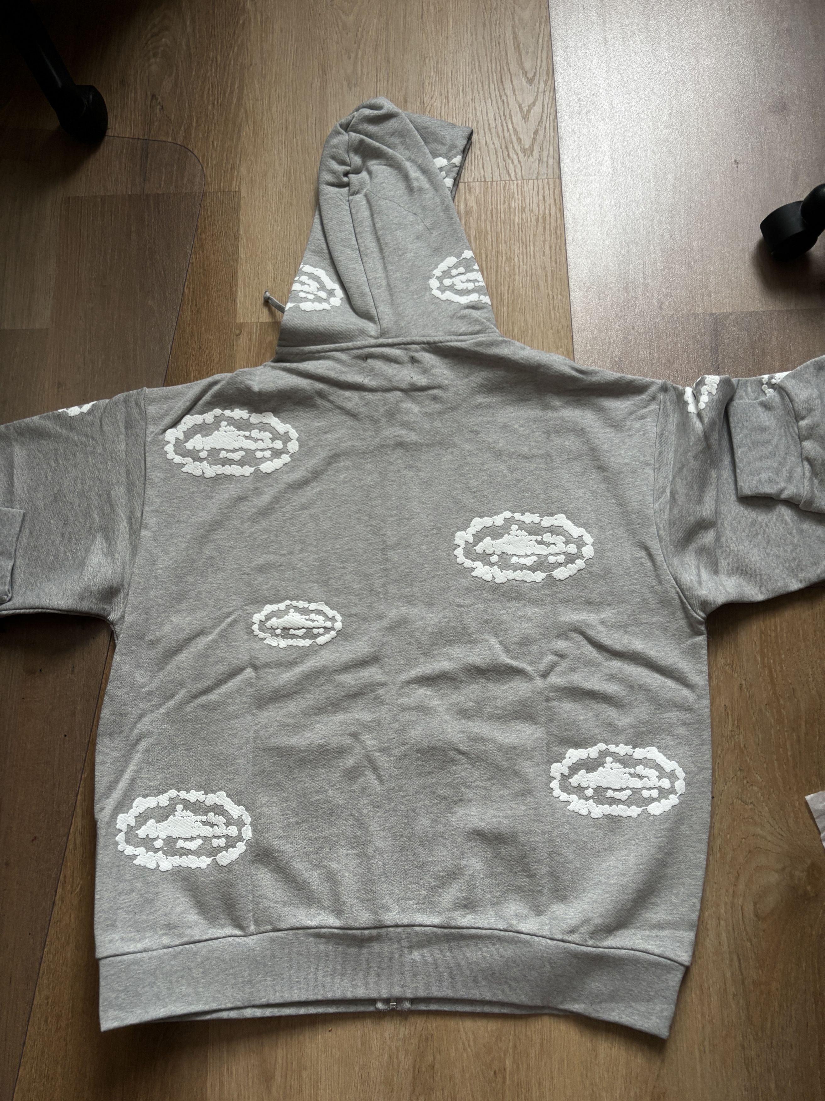 DENIM TEARS Corteiz x Denim Tears Zip Hoodie Gray Size US L / EU 52-54 / 3 - 2 Thumbnail
