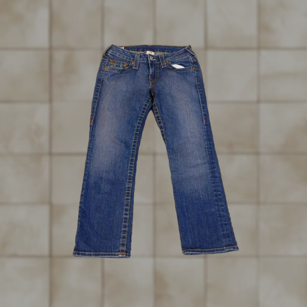 True Religion VINTAGE True Religion Jeans Women 27 Straight Y2K Lizzy Retro Style Womens Size 27 Denim Blue Cotton Blend Zipper Inseam 24 Stretch Size 27" / US 4 / IT 40 - 1 Thumbnail