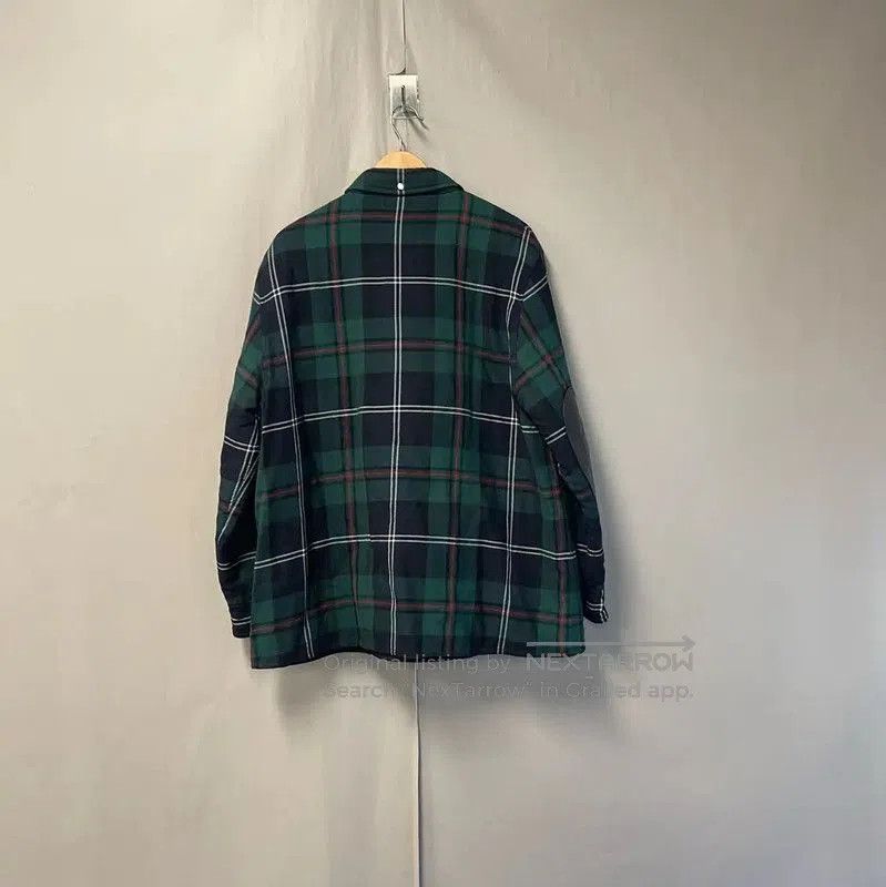 Burberry Men's Green Plaid Shirt Jacket.