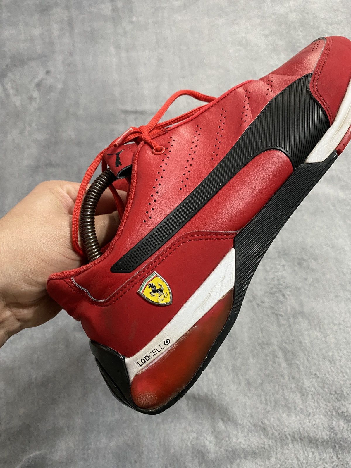 Ferrari × Puma Vintage Puma Ferrari leather sneakers Y2K style Size US 9.5 / EU 42-43 - 7 Thumbnail