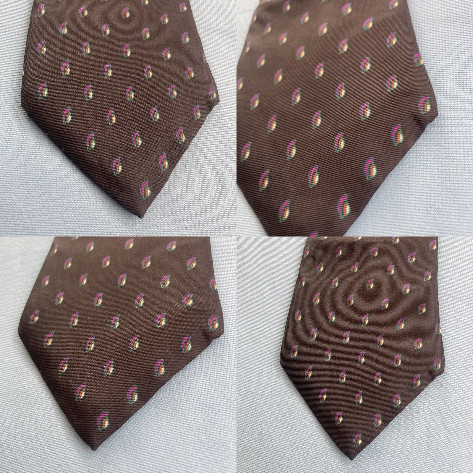Vintage VINTAGE Necktie Charing Cross Schreter Italy Silk vtg 90s Geometry Black Deco Fan 3.5x56 Capsule Necktie Size ONE SIZE - 9 Thumbnail