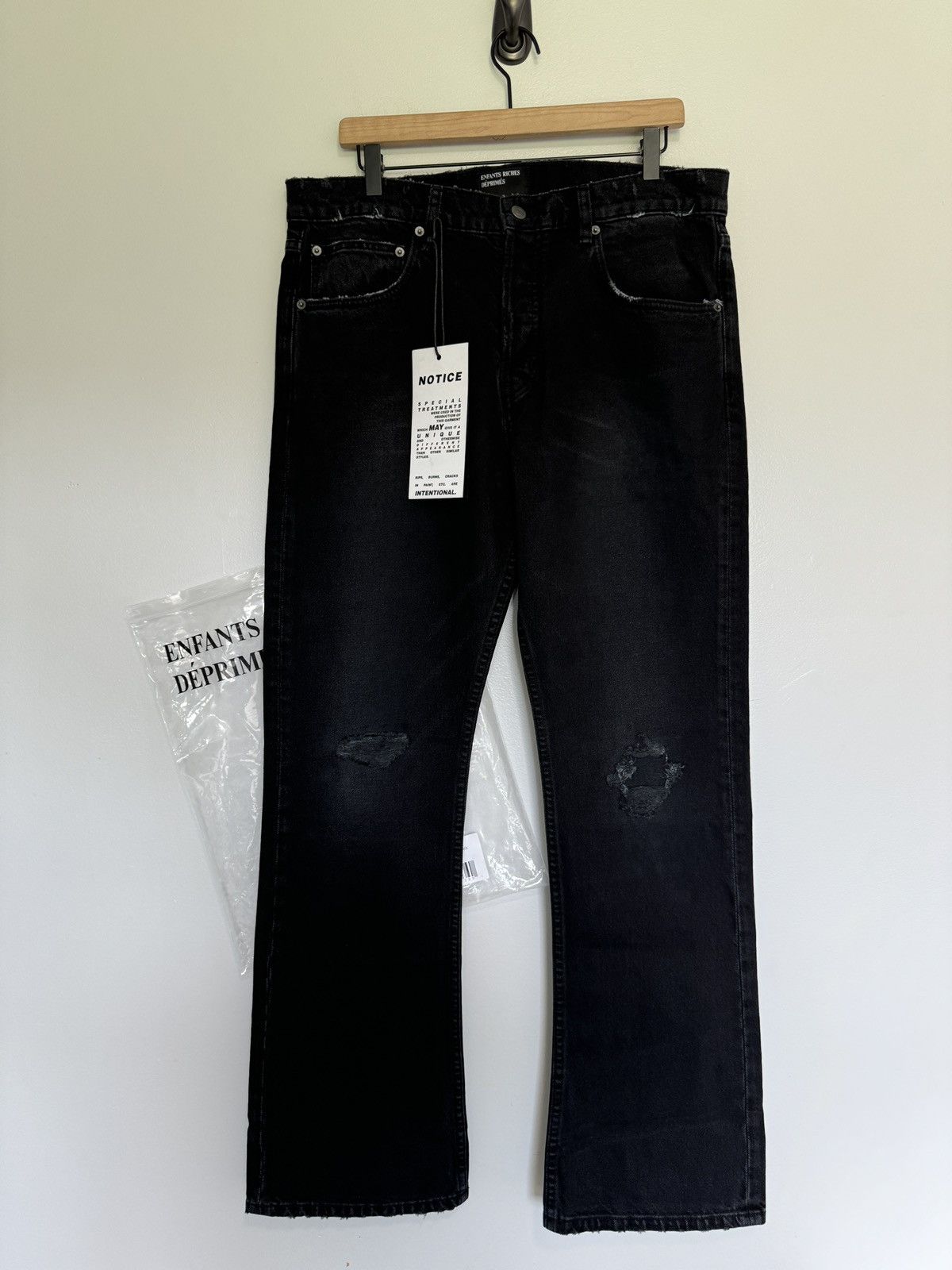 ENFANTS RICHES DÉPRIMÉS ERD Flare Denim Jeans Black 2024