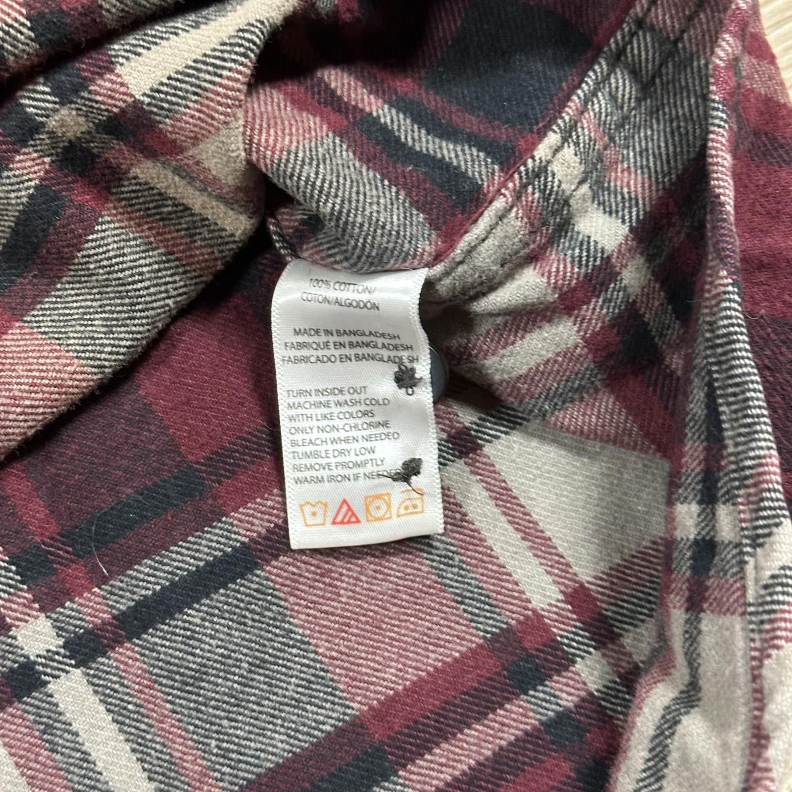 Wolverine Wolverine Mens Casual Shirt XXL Burgundy Plaid Size US XXL / EU 58 / 5 - 6 Thumbnail