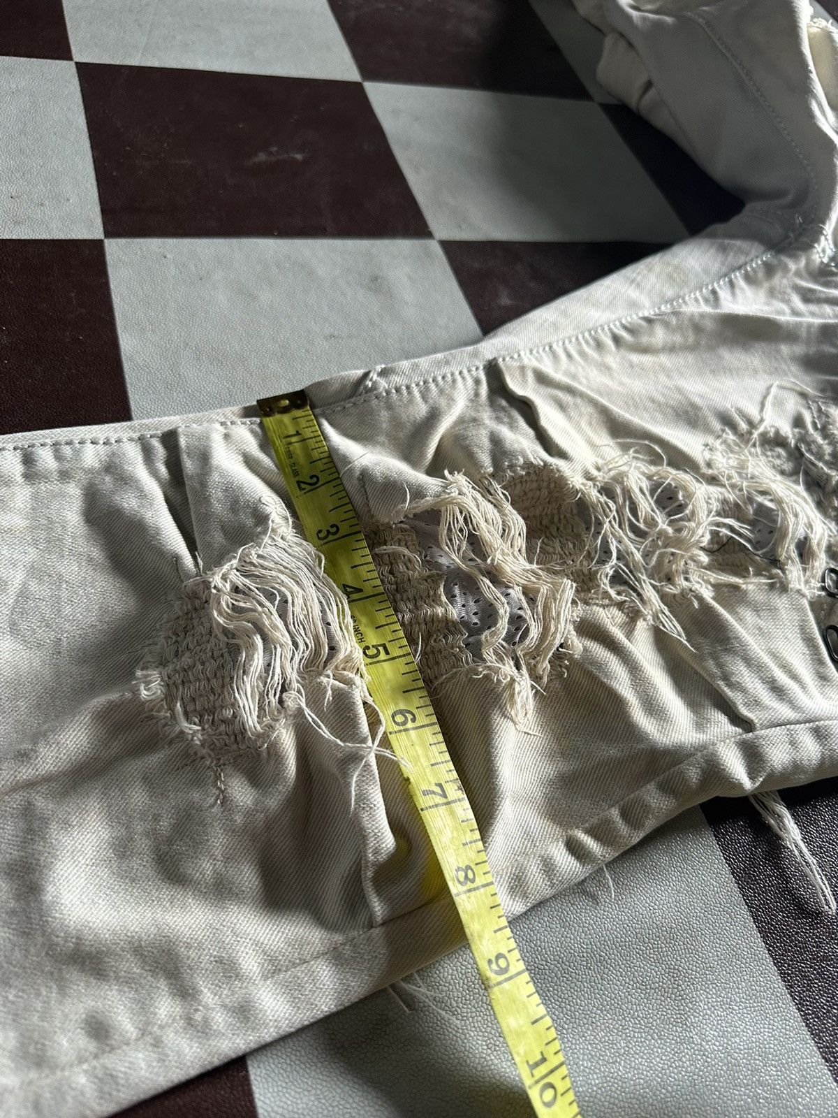 Designer Izreel Kazuhiro Takakuro distressed style sedi denim jeans Size US 34 / EU 50 - 19 Thumbnail