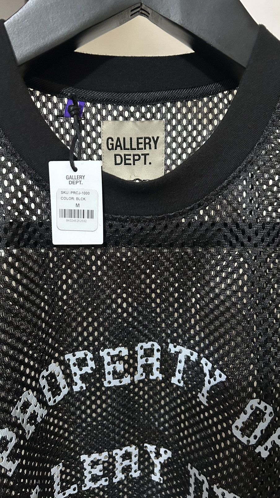 Gallery Dept. GALLERY DEPT Practice Jersey Black Size: M Size US M / EU 48-50 / 2 - 4 Thumbnail