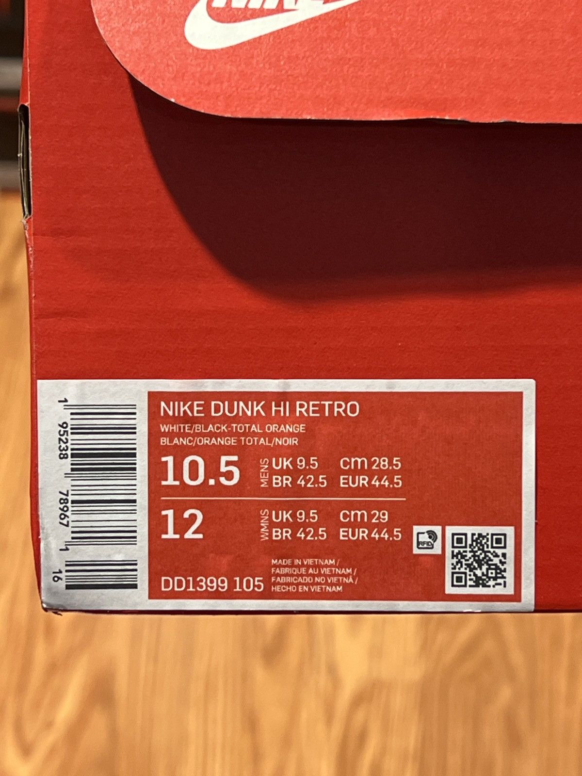 Nike Nike Dunk Hi Retro “Panda” Size US 10.5 / EU 43-44 - 6 Thumbnail