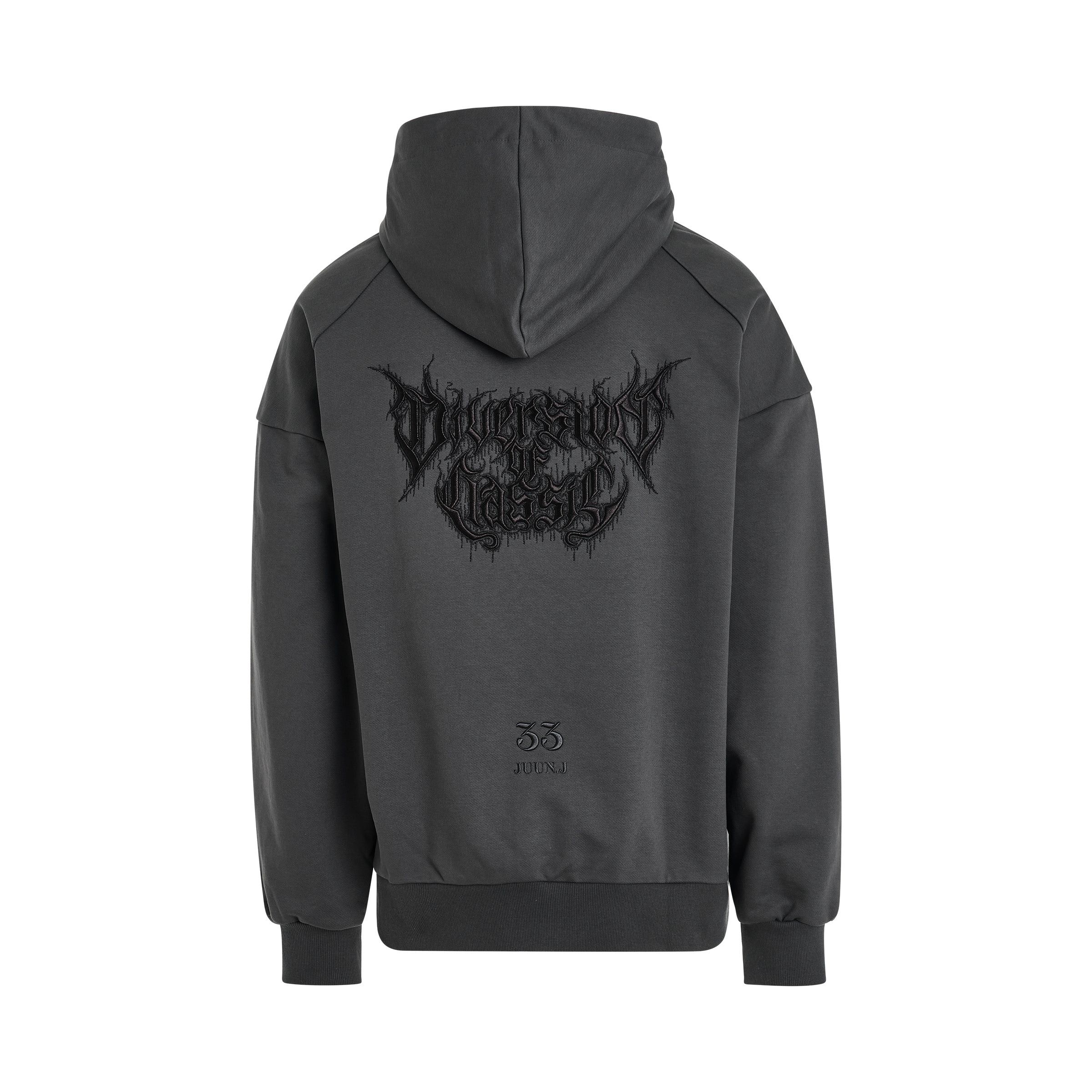 Juun.J o1mris0824 Embroidered Hoodie in Grey Size US S / EU 44-46 / 1 - 4 Thumbnail