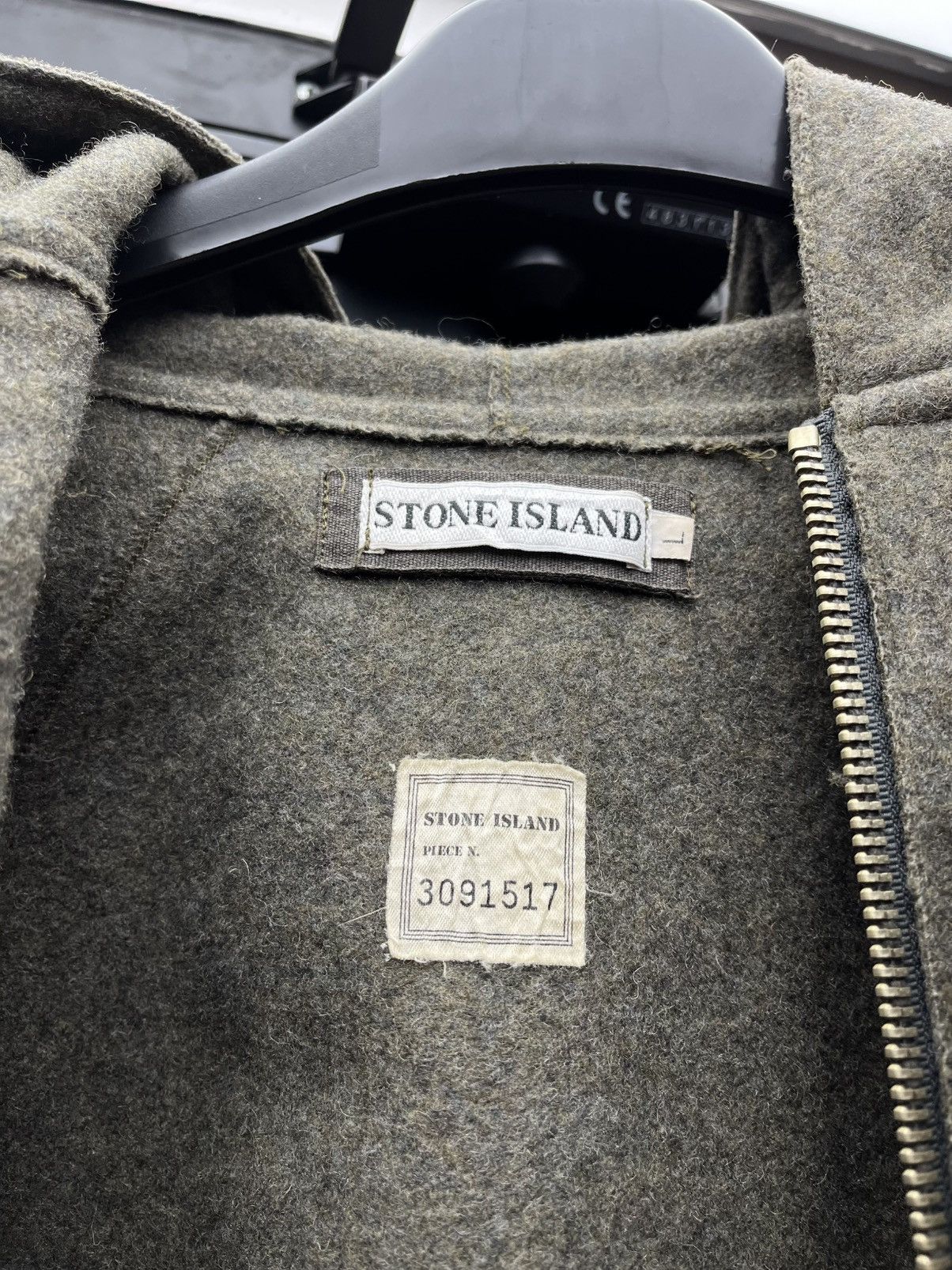 Stone Island 90s stone island vintage wool jacket green badge rare Size US XL / EU 56 / 4 - 16 Thumbnail
