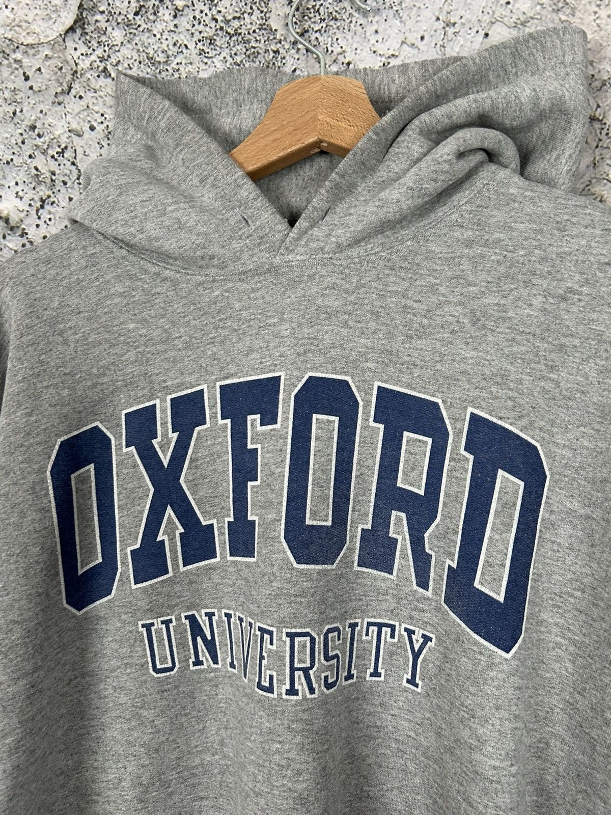 Vintage Vintage Oxford University Spellout Hoodie Streetwear Rare Size US L / EU 52-54 / 3 - 3 Thumbnail