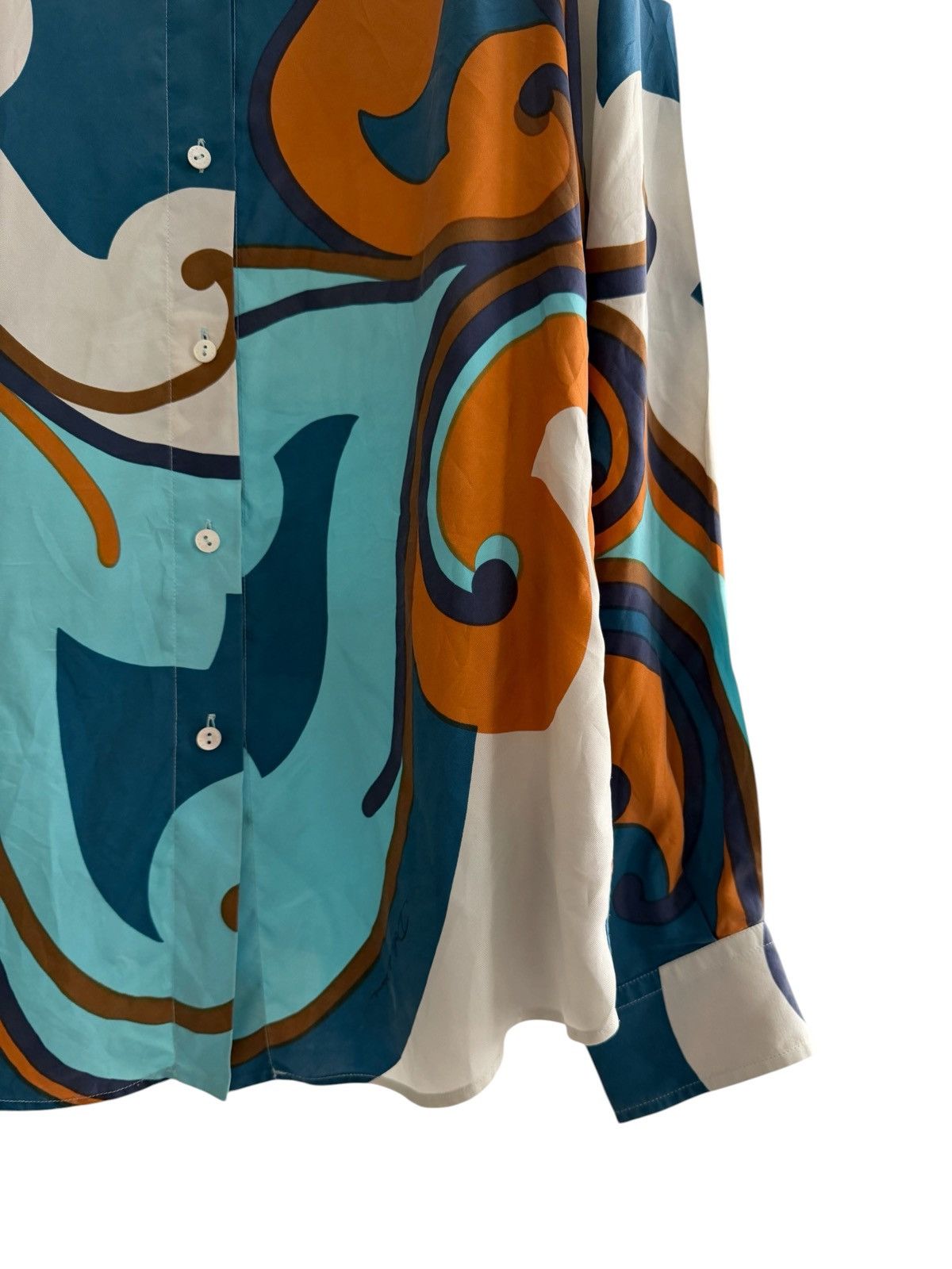 Dolce & Gabbana Dolce Gabbana Abstract Silk Shirt Size L / US 10 / IT 46 - 6 Thumbnail