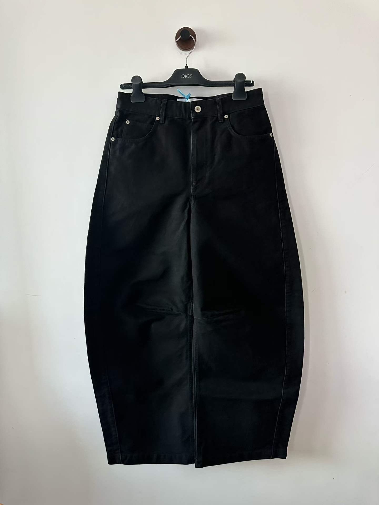 Loewe Loewe Black Curved Blade Jeans Size US 38 / EU 54 - 1 Thumbnail
