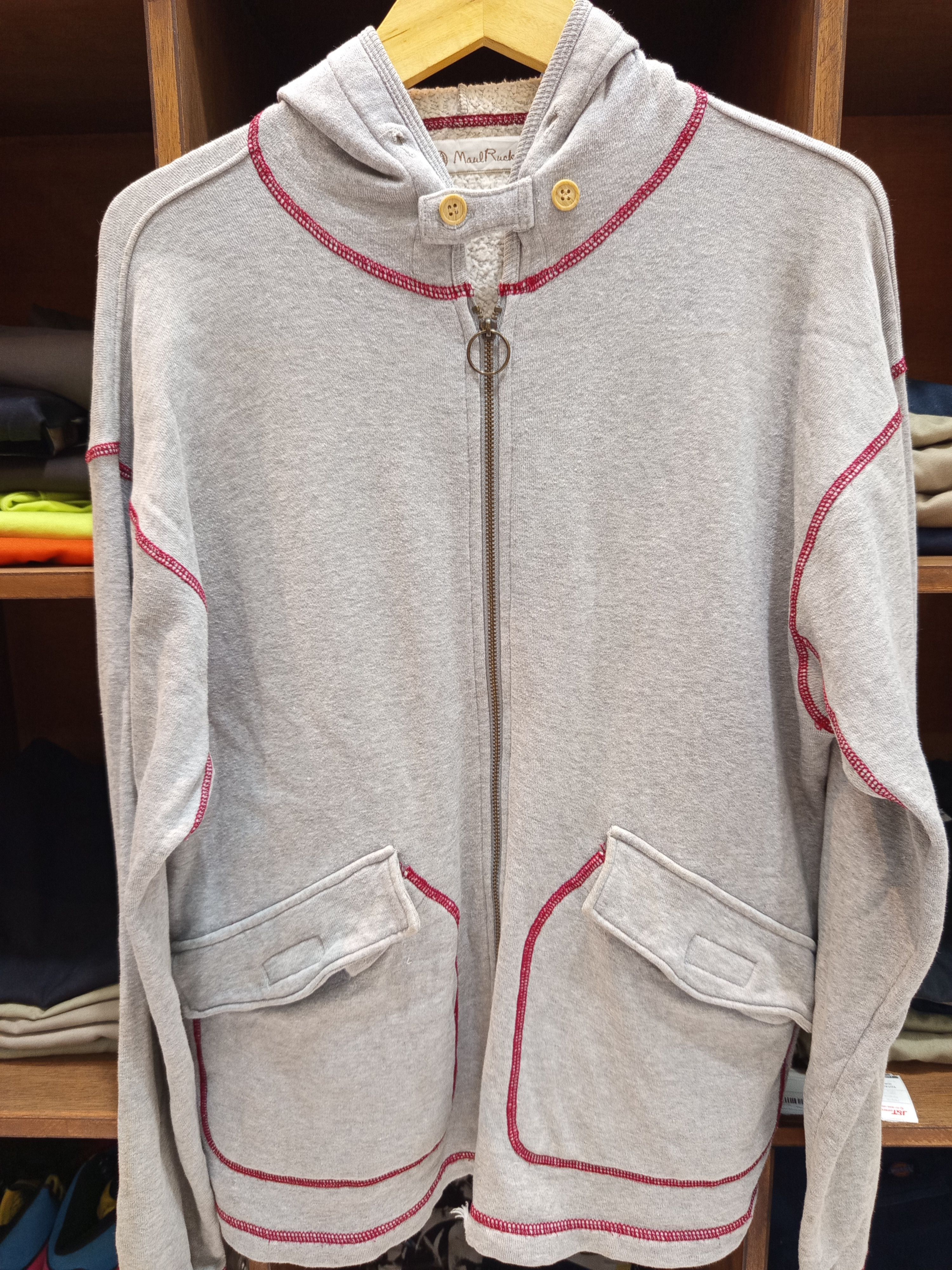 Japanese Brand Vintage Maul Ruck Zip Hoodie Made in Japan Size US XL / EU 56 / 4 - 5 Thumbnail