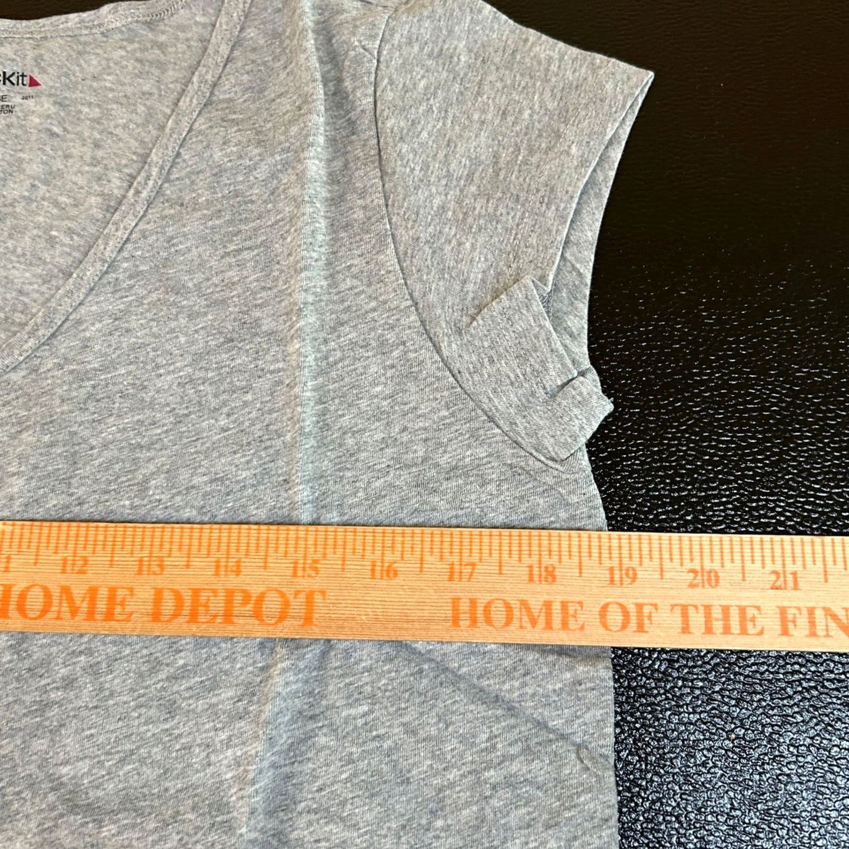 UNTUCKit UNTUCKit Condesa T-Shirt Scoop Neck Short Sleeve Casual Gray Womens Large New Size L / US 10 / IT 46 - 7 Thumbnail