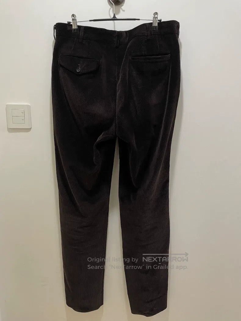 Comme des Garcons Comme Des Garcons size M Brown corduroy straight-leg suit Size 23" - 2 Thumbnail