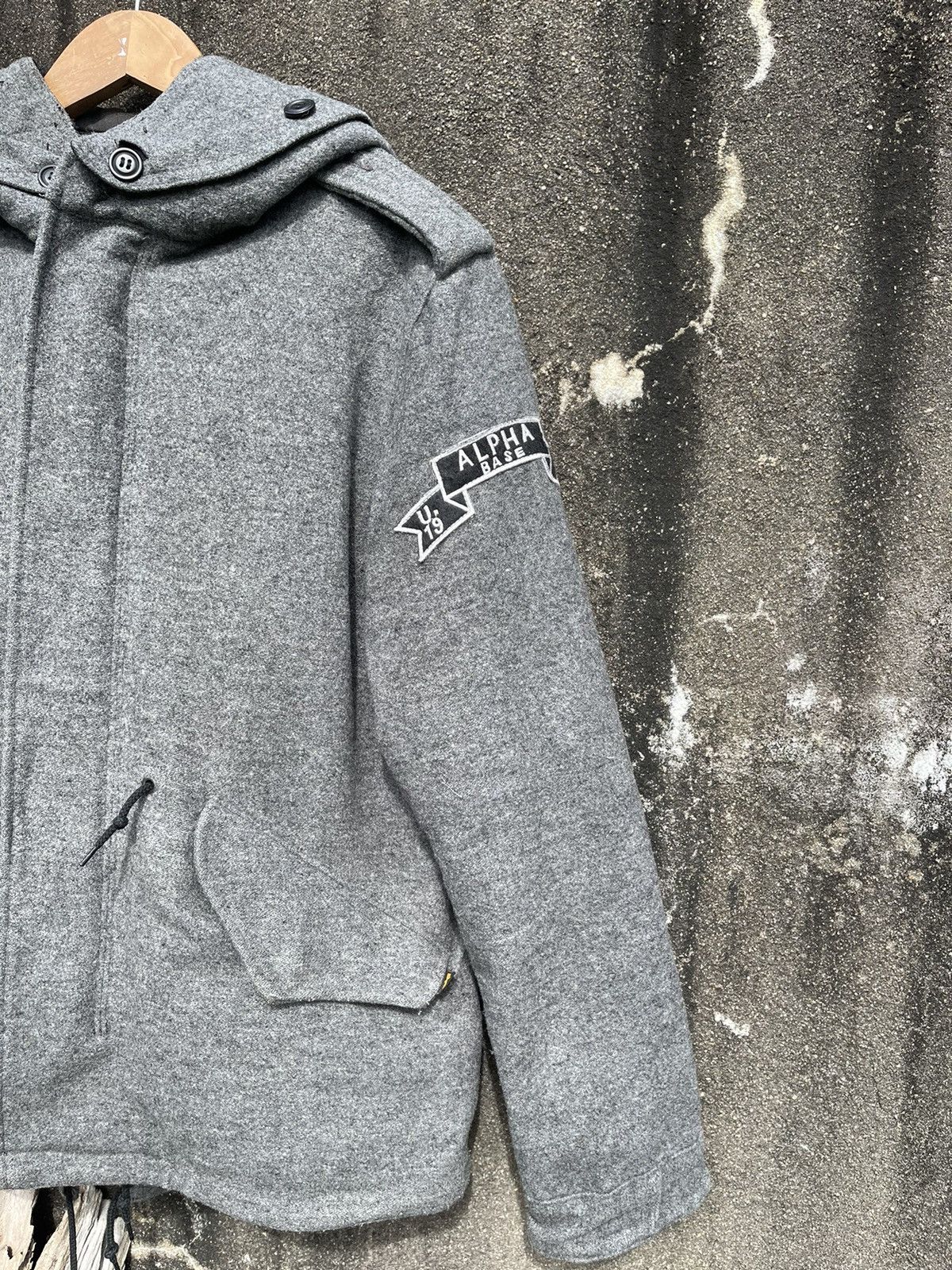 Alpha Industries Vintage Alpha Industries Wool Parka Jacket Alpha Base Patch Size US M / EU 48-50 / 2 - 8 Thumbnail