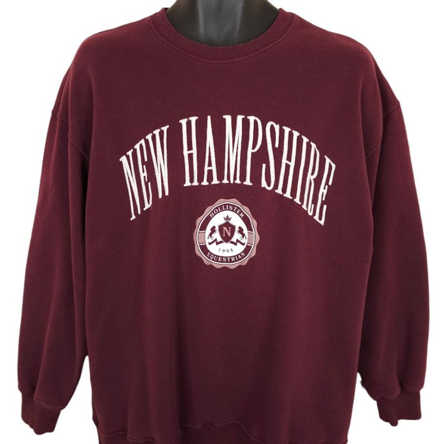 Hollister New Hampshire Sweatshirt Mens Size Large Red Travel Size US L / EU 52-54 / 3 - 1 Thumbnail
