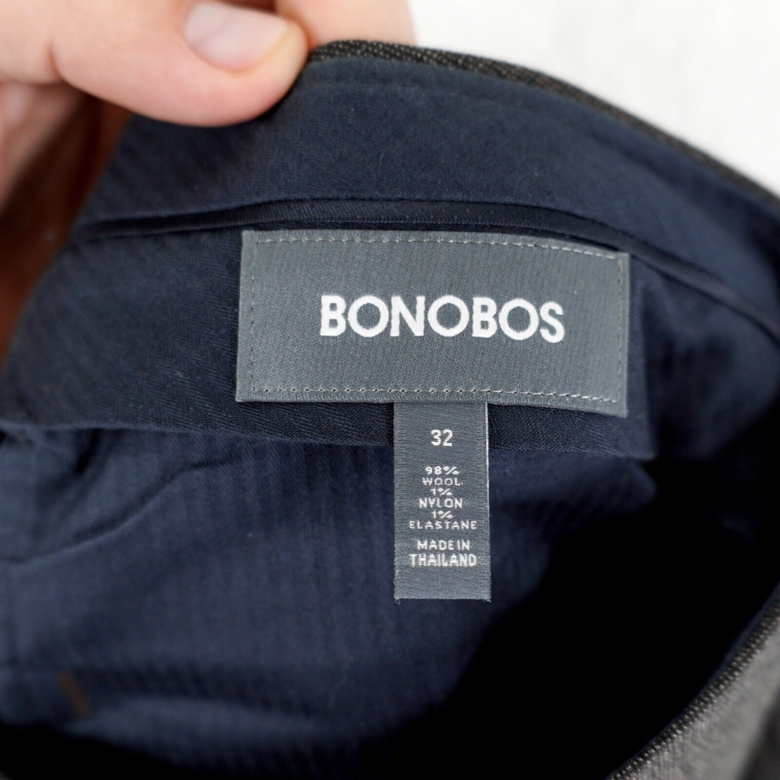 Bonobos Bonobos Marzotto Wool Brown Nailshead Flat Front Mid Rise Dr Size 34R - 5 Thumbnail